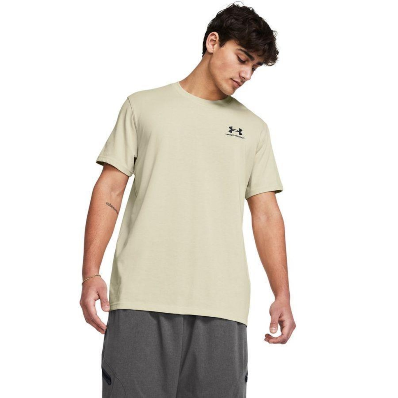 Camiseta Under Armour Logo Emb Hea - Masculina - Foto 1