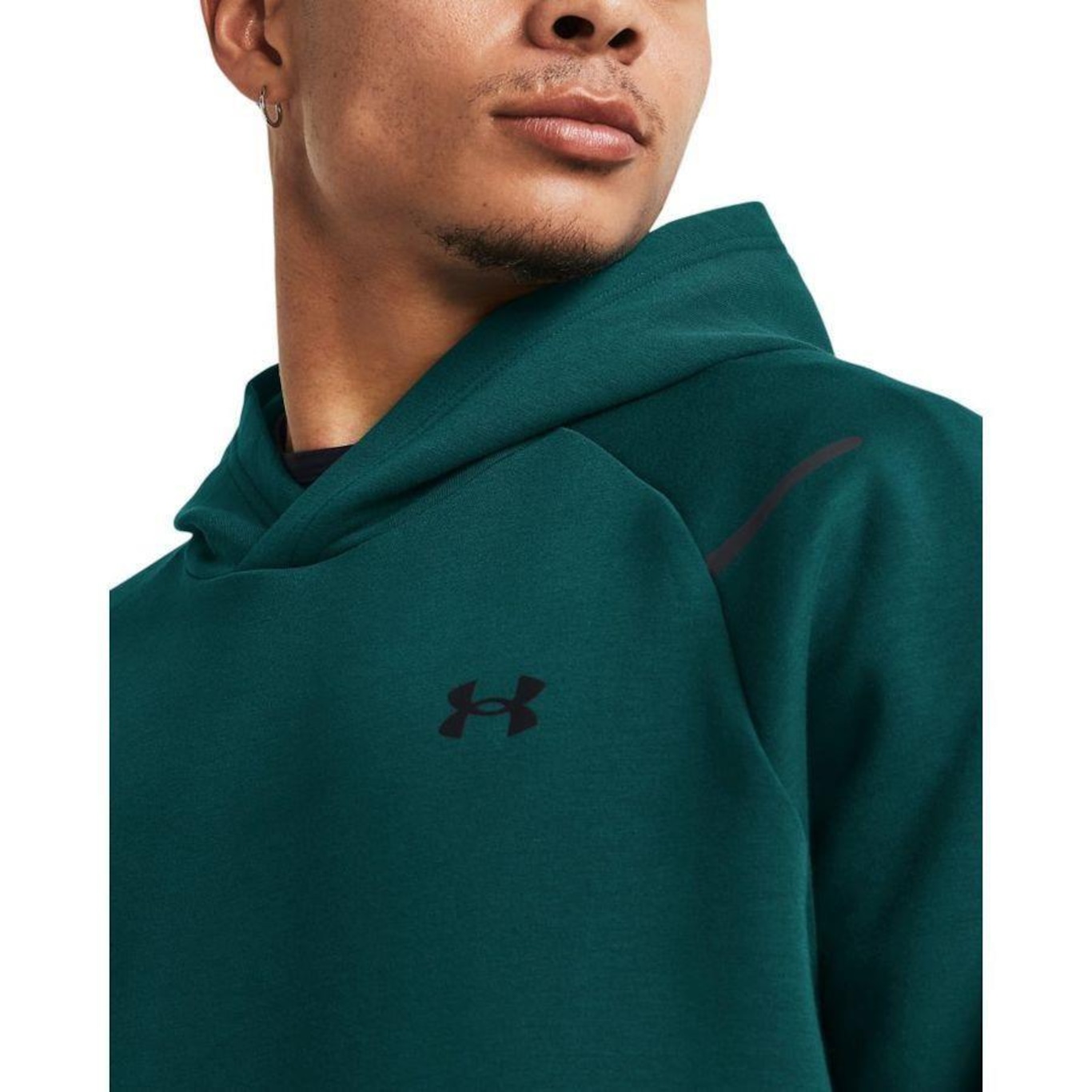 Blusão de Moletom com Capuz Under Armour Unstoppable Flc - Masculina - Foto 4