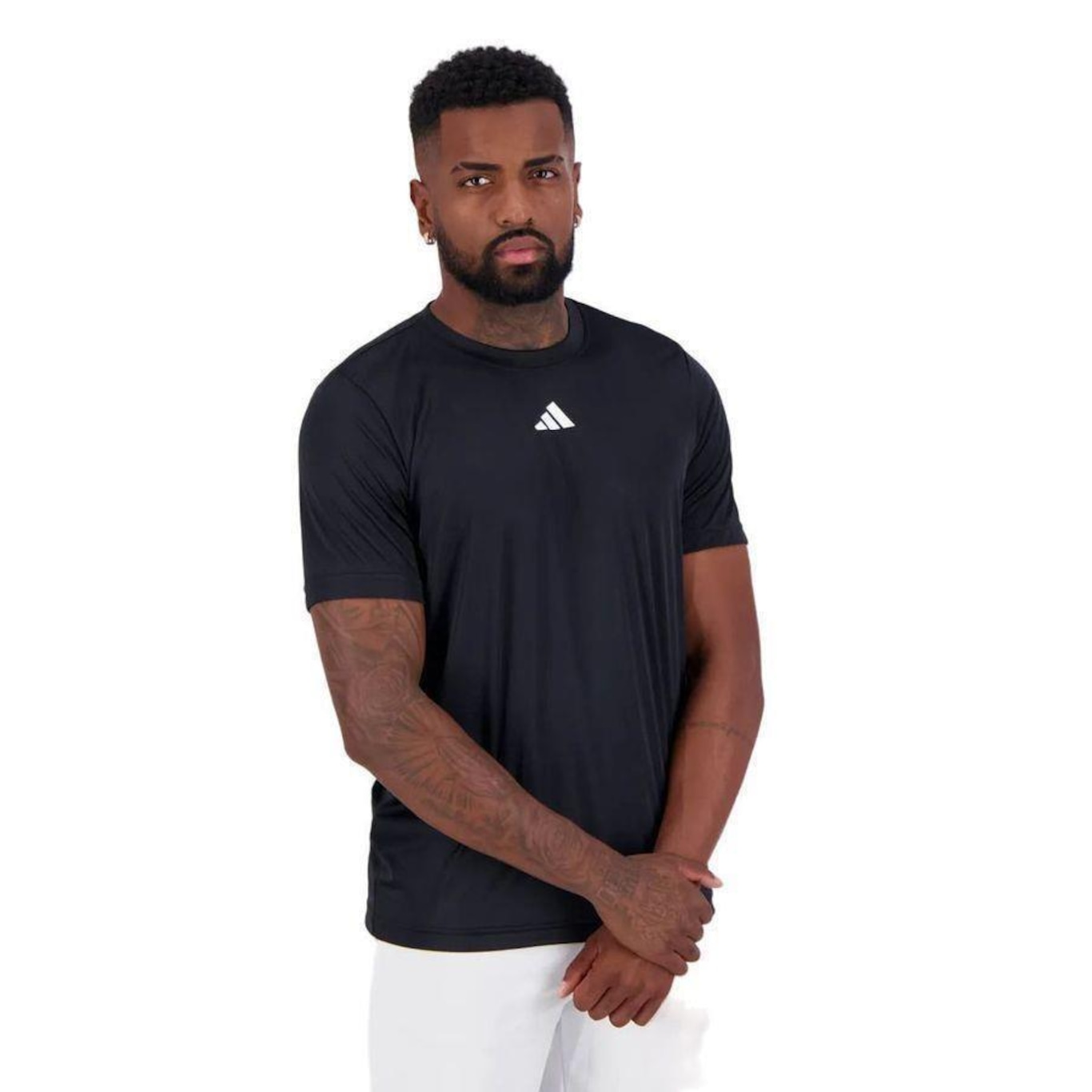 Camiseta adidas Treino Básica - Masculina - Foto 4