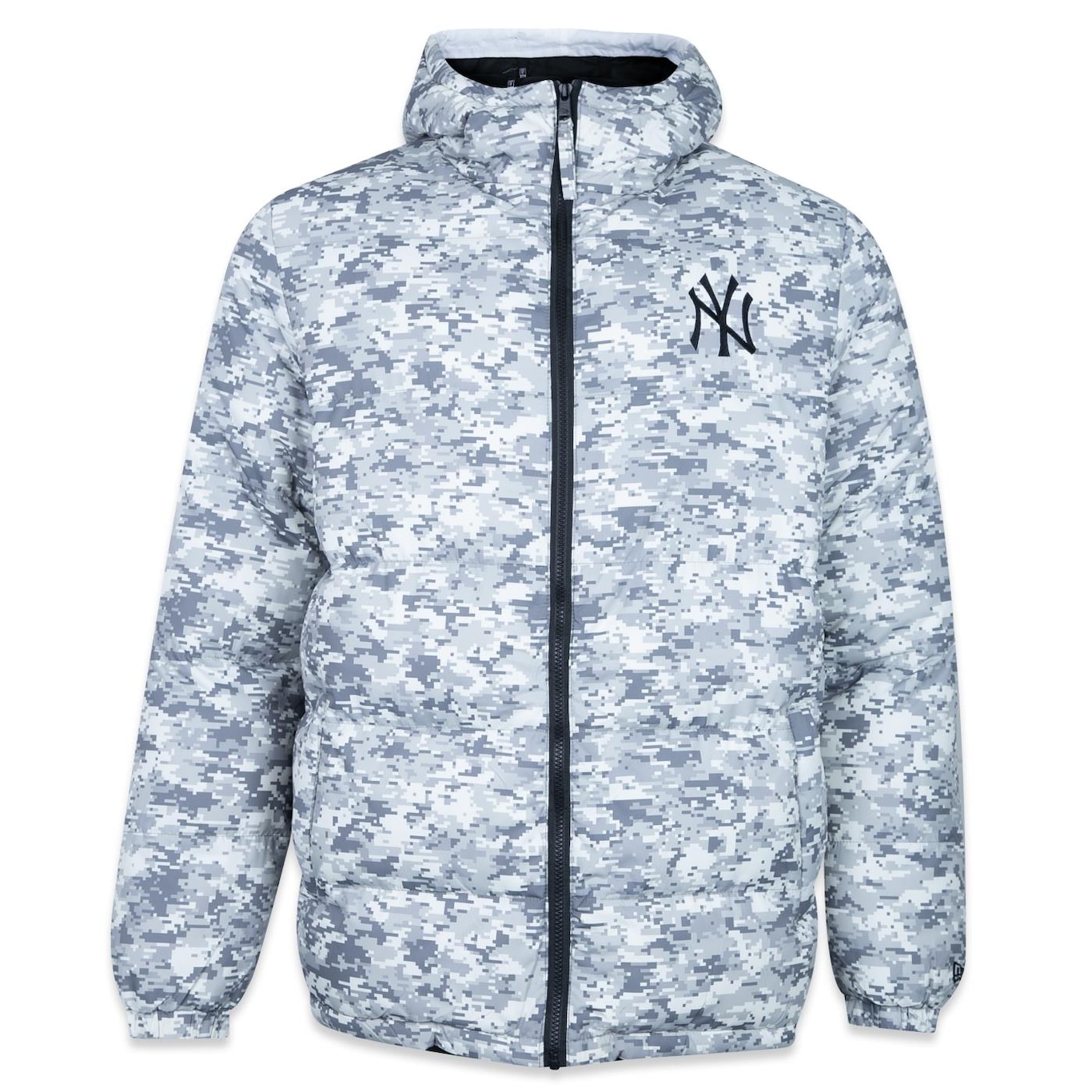 Jaqueta New Era Puffer New York Yankees Core Digital Camo - Masculina - Foto 1