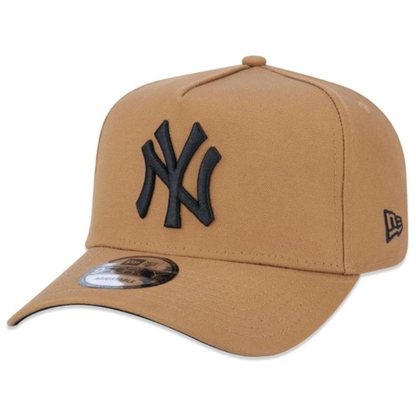 Boné Aba Curva New Era 9Forty A-Frame Mlb Ny Yankees Ajustável - Snapback - Adulto - Foto 1