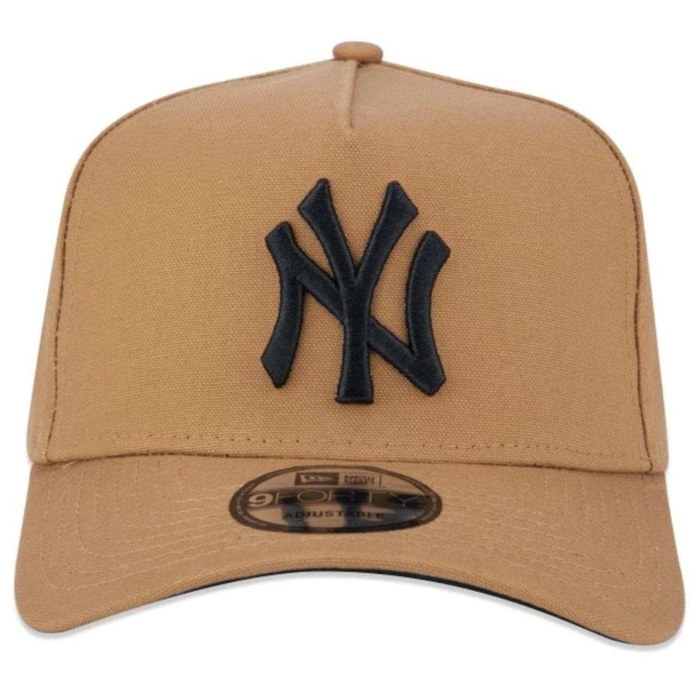 Boné Aba Curva New Era 9Forty A-Frame Mlb Ny Yankees Ajustável - Snapback - Adulto - Foto 3