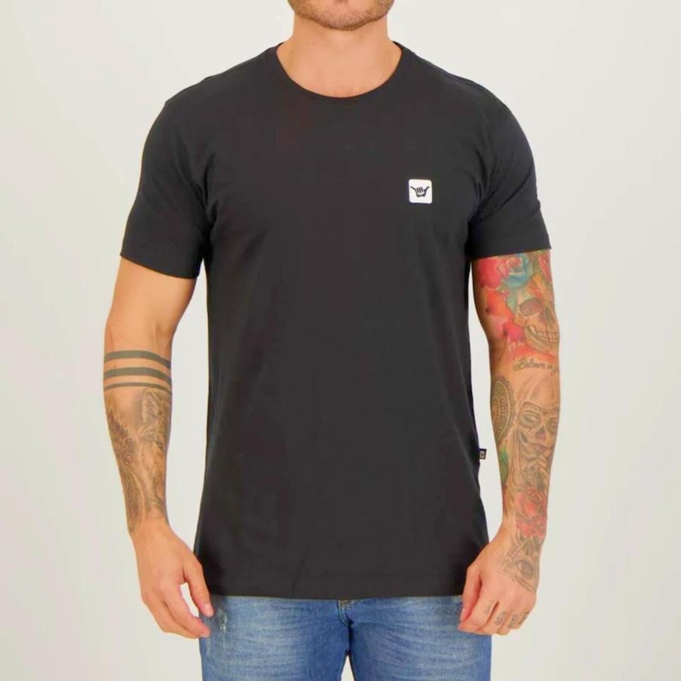 Camiseta Hang Loose Logo Mini - Masculina - Foto 1