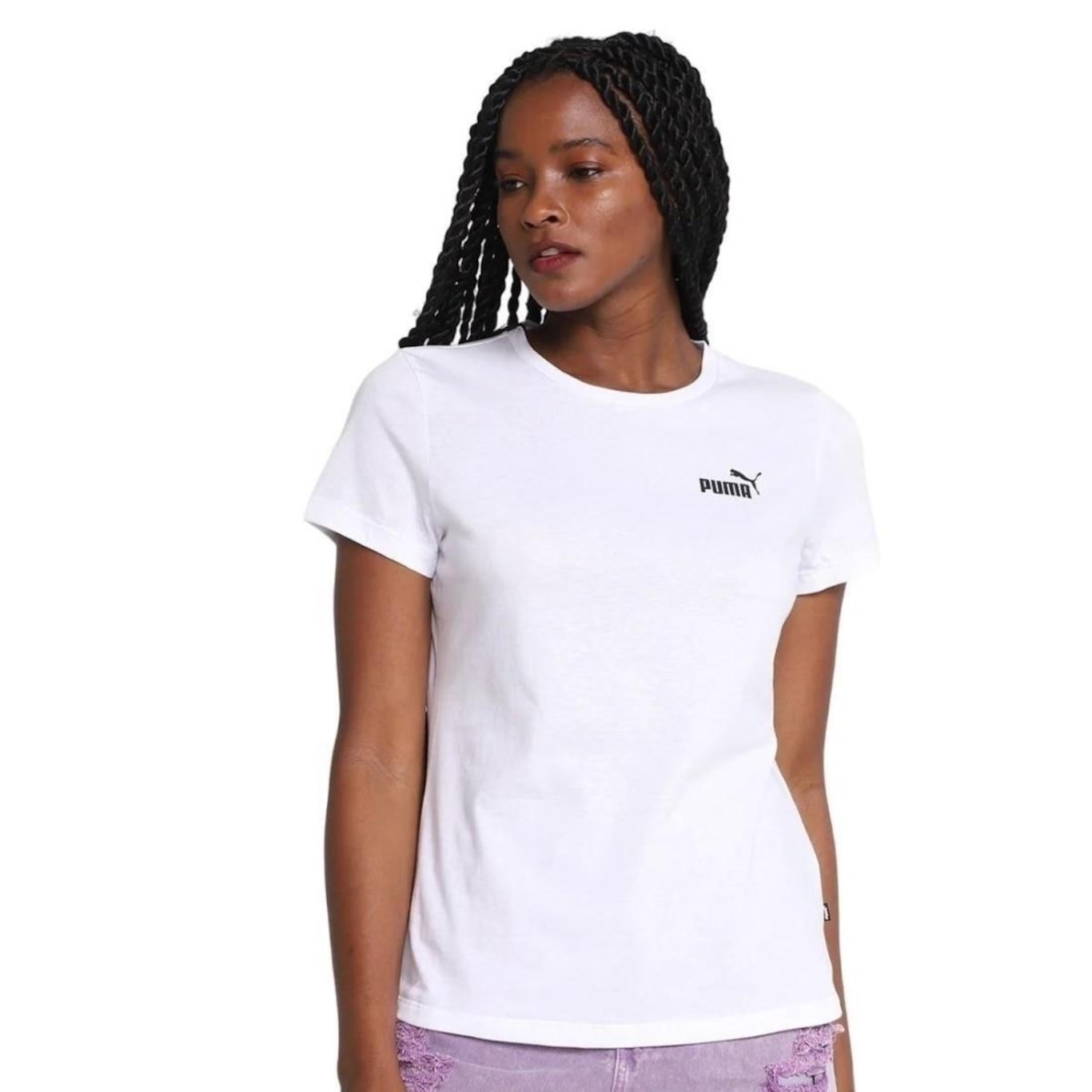 Camiseta Puma Essentials Small Logo - Feminina - Foto 1