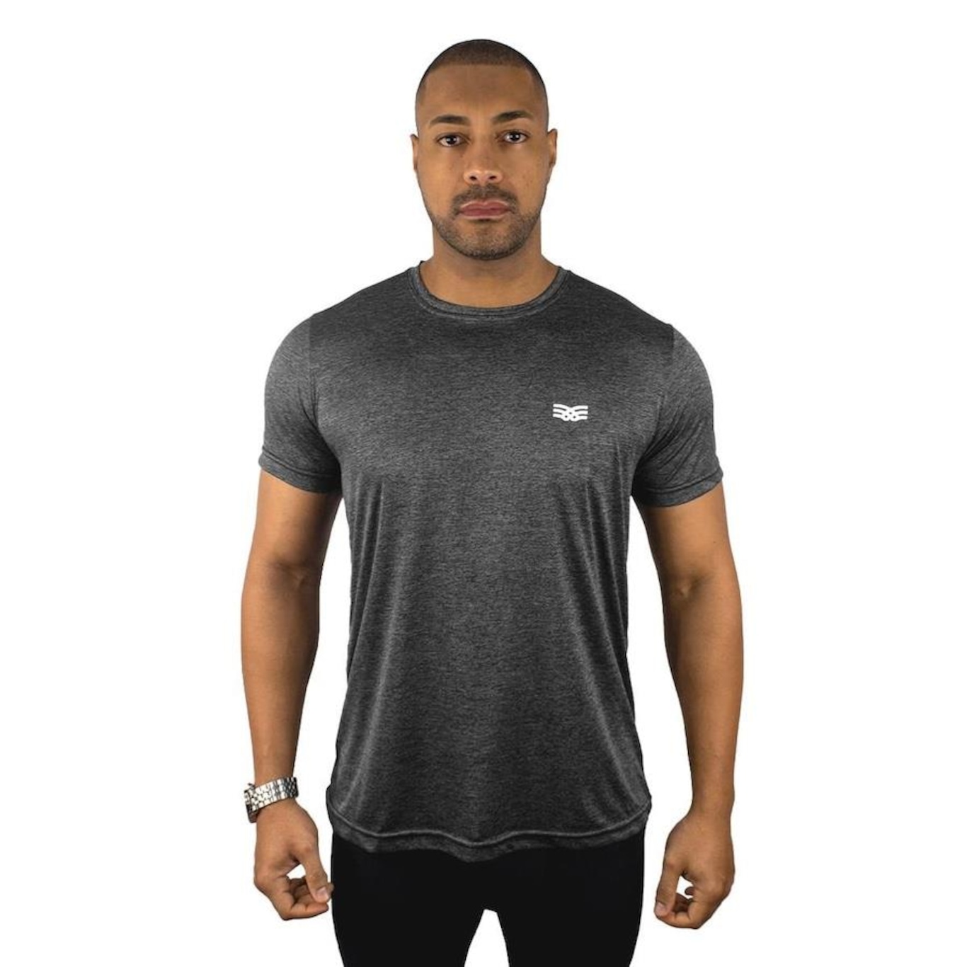 Camiseta Color Sports Dry Mescla Treino - Masculina - Foto 1