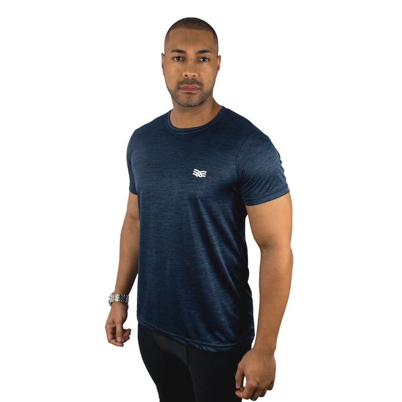 Camiseta Color Sports Dry Mescla Treino - Masculina - Foto 3