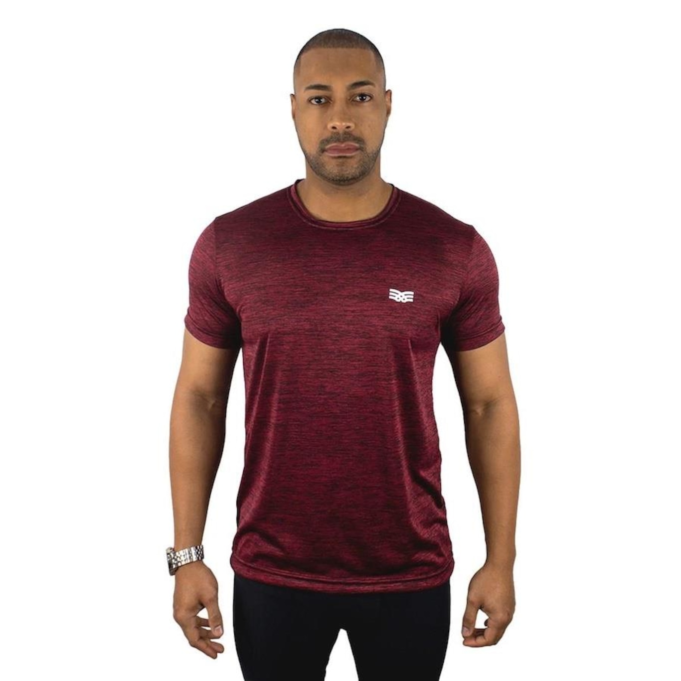 Camiseta Color Sports Dry Mescla Treino - Masculina - Foto 1