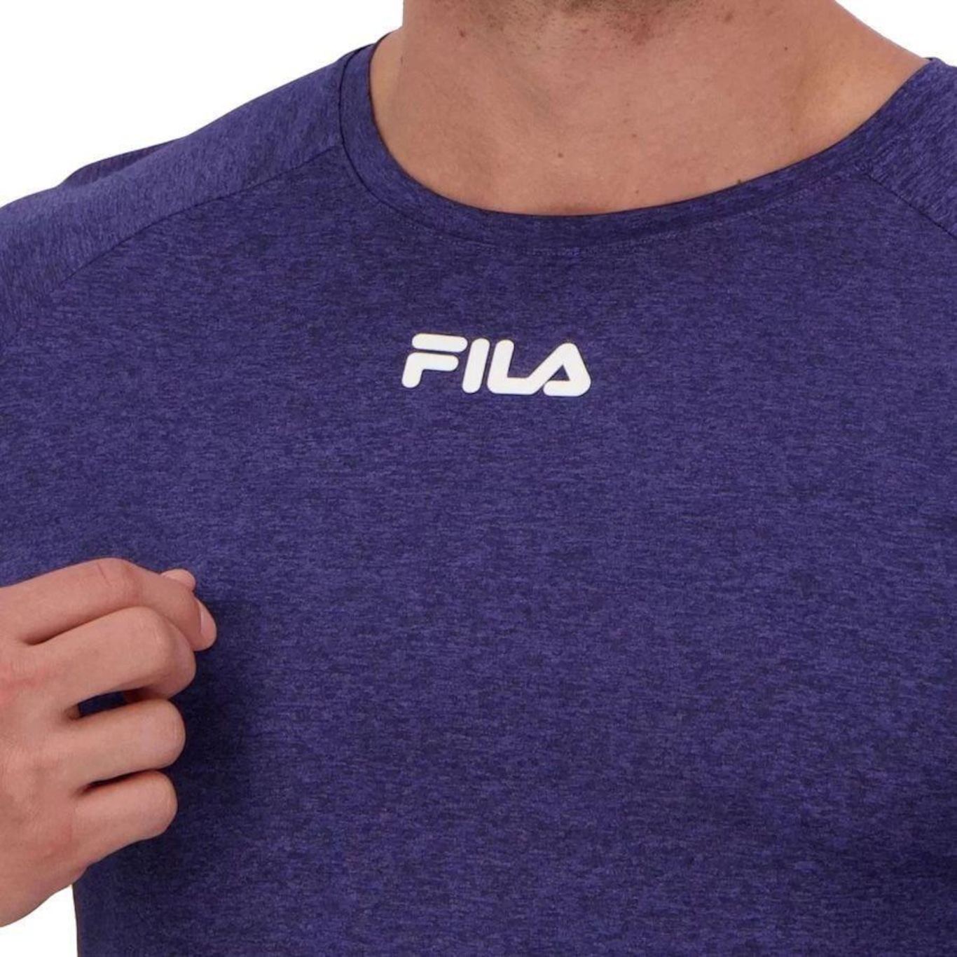 Camiseta Fila Basic Train Melange - Masculina - Foto 3