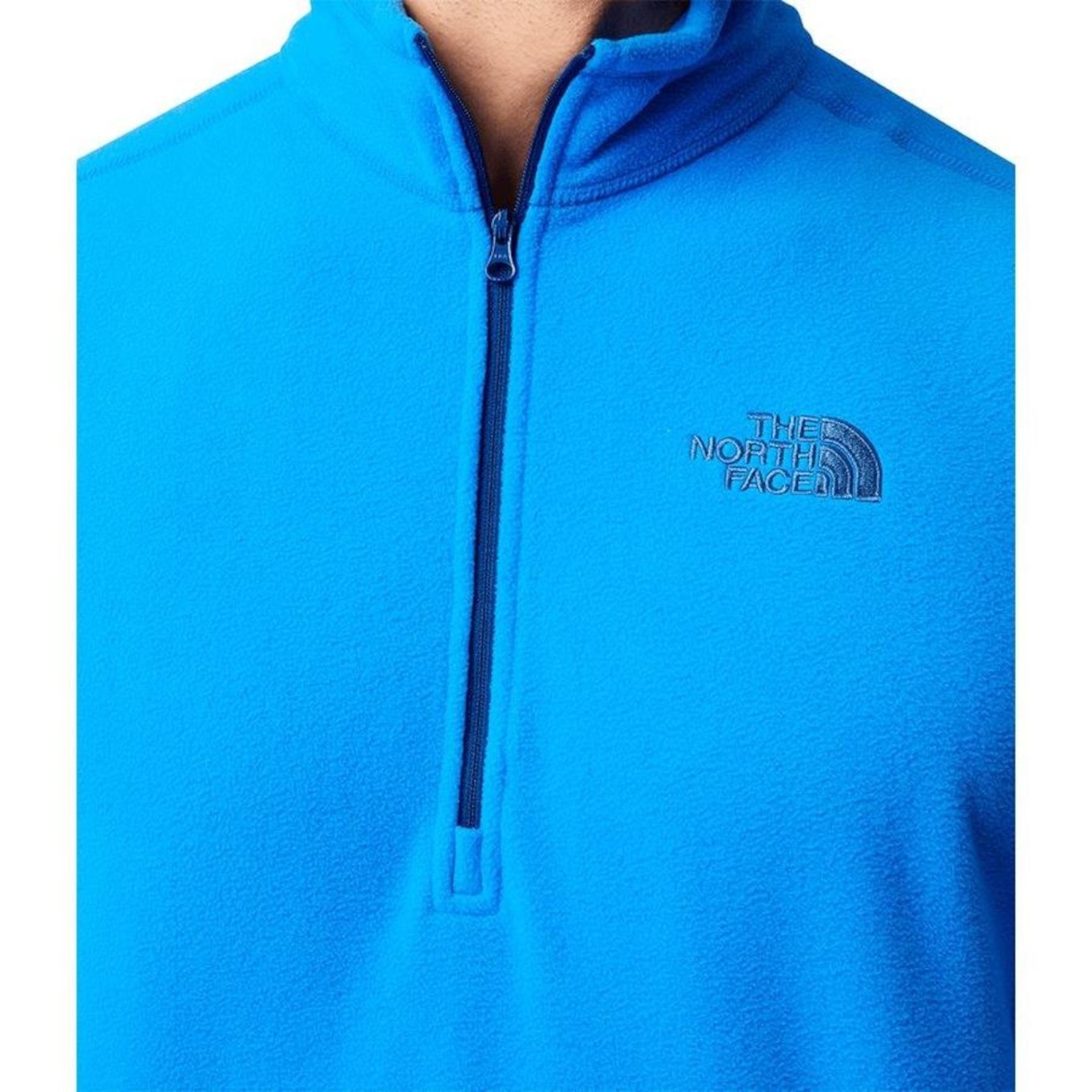 Blusão de Moletom sem Capuz The North Face Fleece Glacier Zip - Masculino - Foto 4