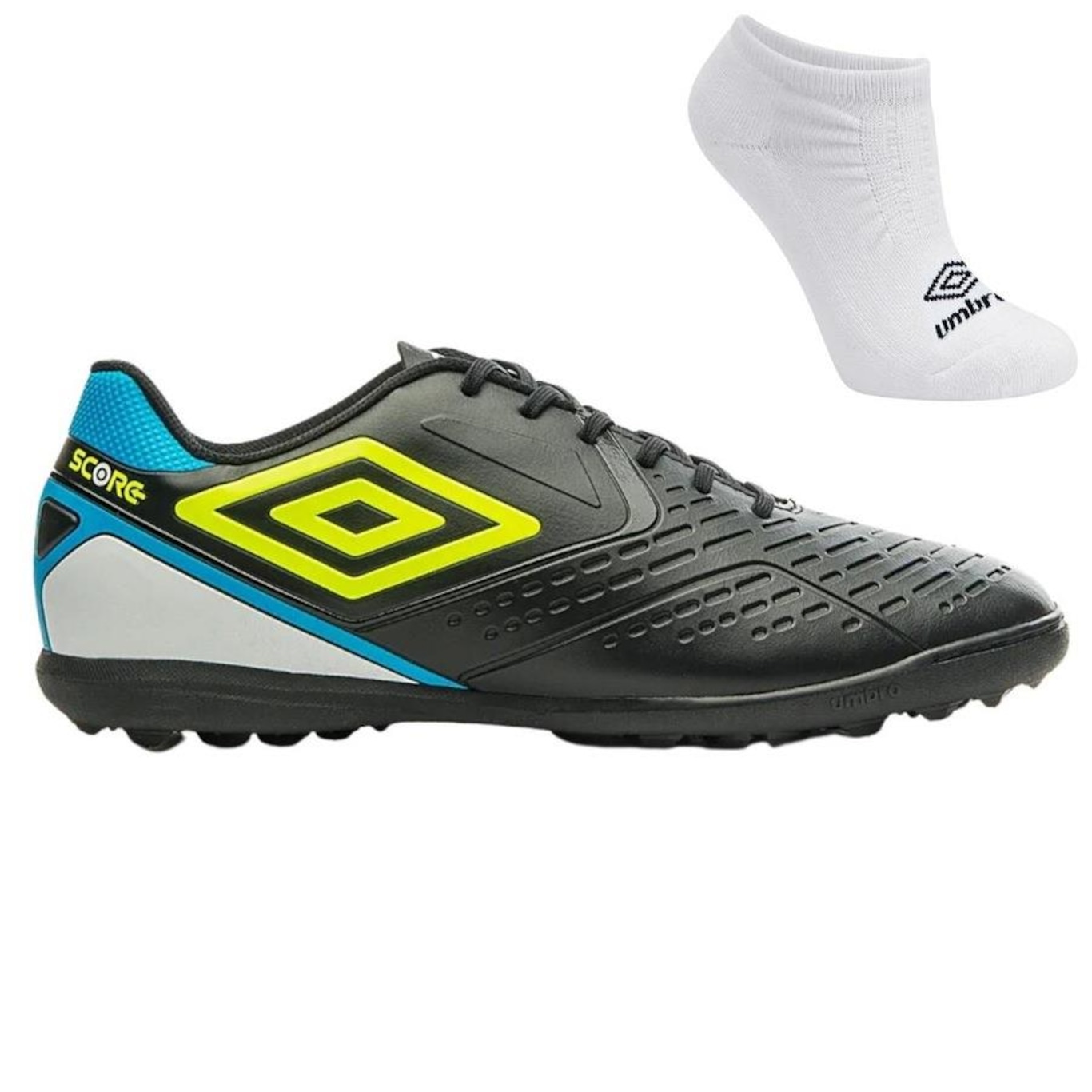 Kit Chuteira Society Umbro Score e Meia - Adulto - Foto 1