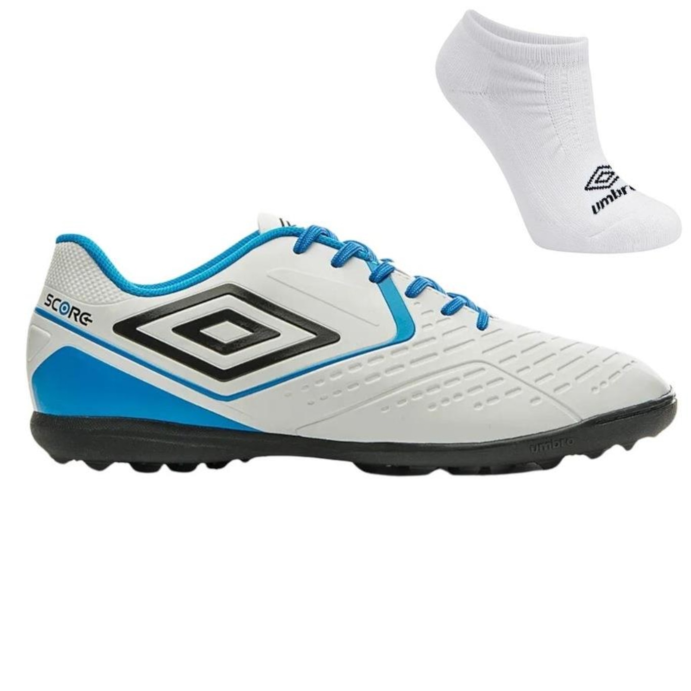 Kit Chuteira Society Umbro Score e Meia - Adulto - Foto 1