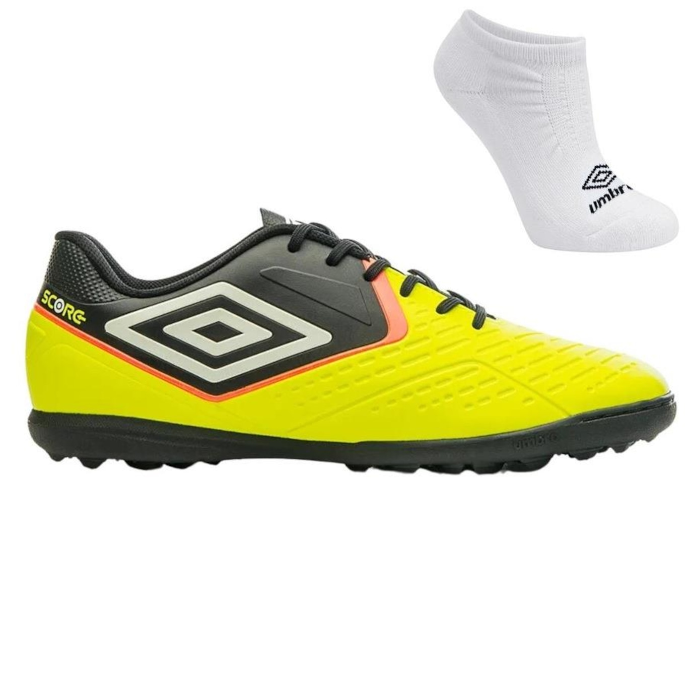 Kit Chuteira Society Umbro Score e Meia - Adulto - Foto 1