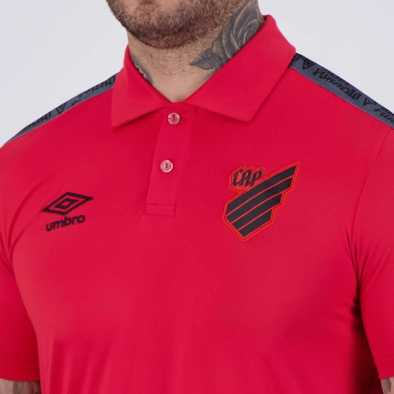 Camisa Polo Umbro Athletico Paranaense Viagem 2022 - Masculina - Foto 5