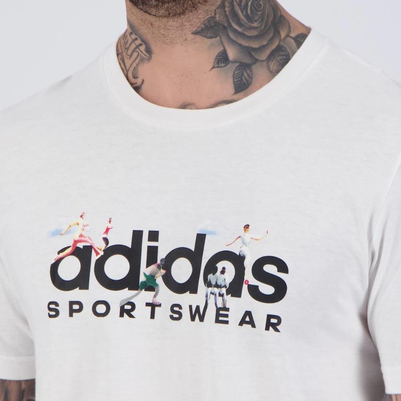 Camiseta Masculina adidas Manga Curta Graphic Landscape - Foto 5