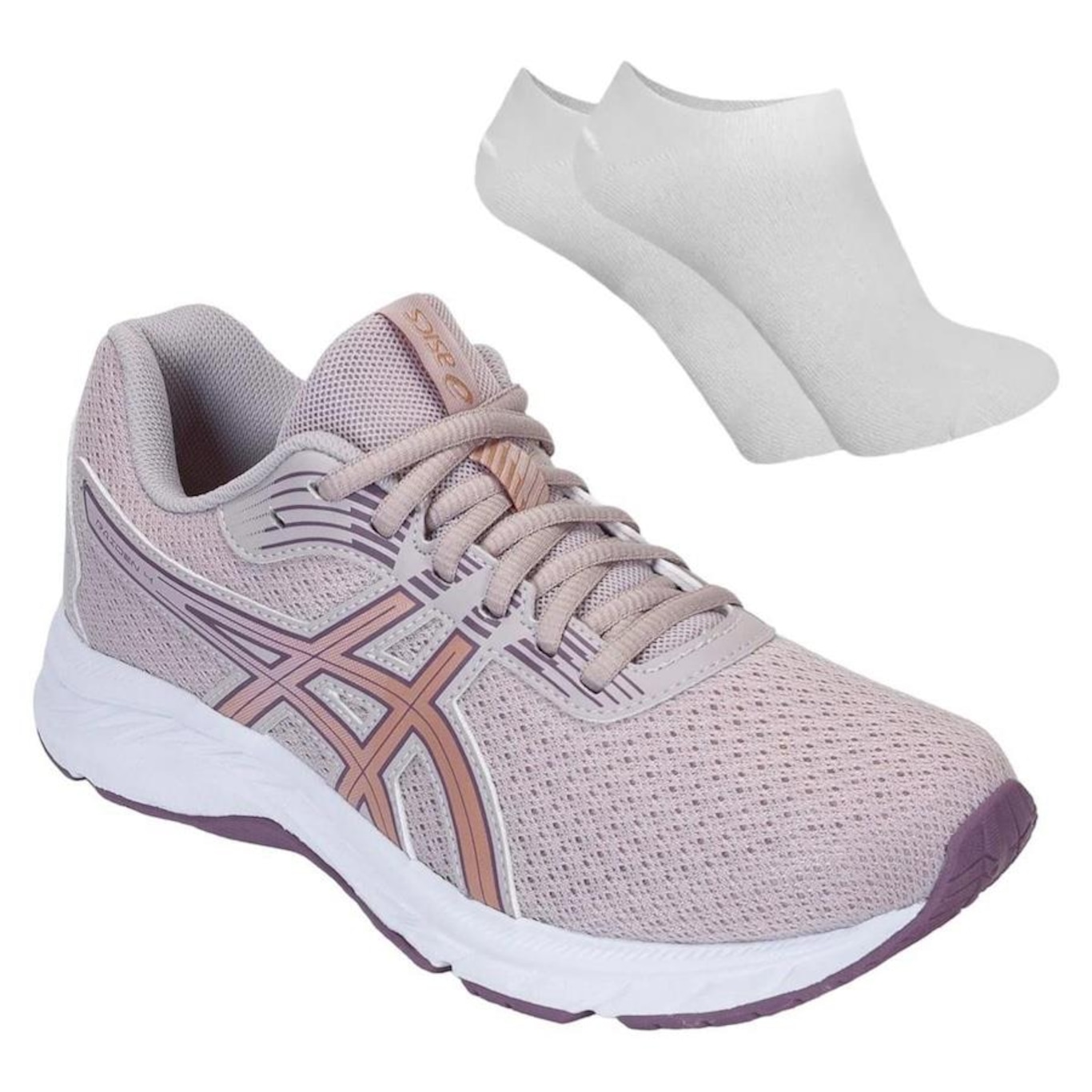 Kit Tênis Asics Raiden 4 - Feminino + Par de Meia - Foto 1