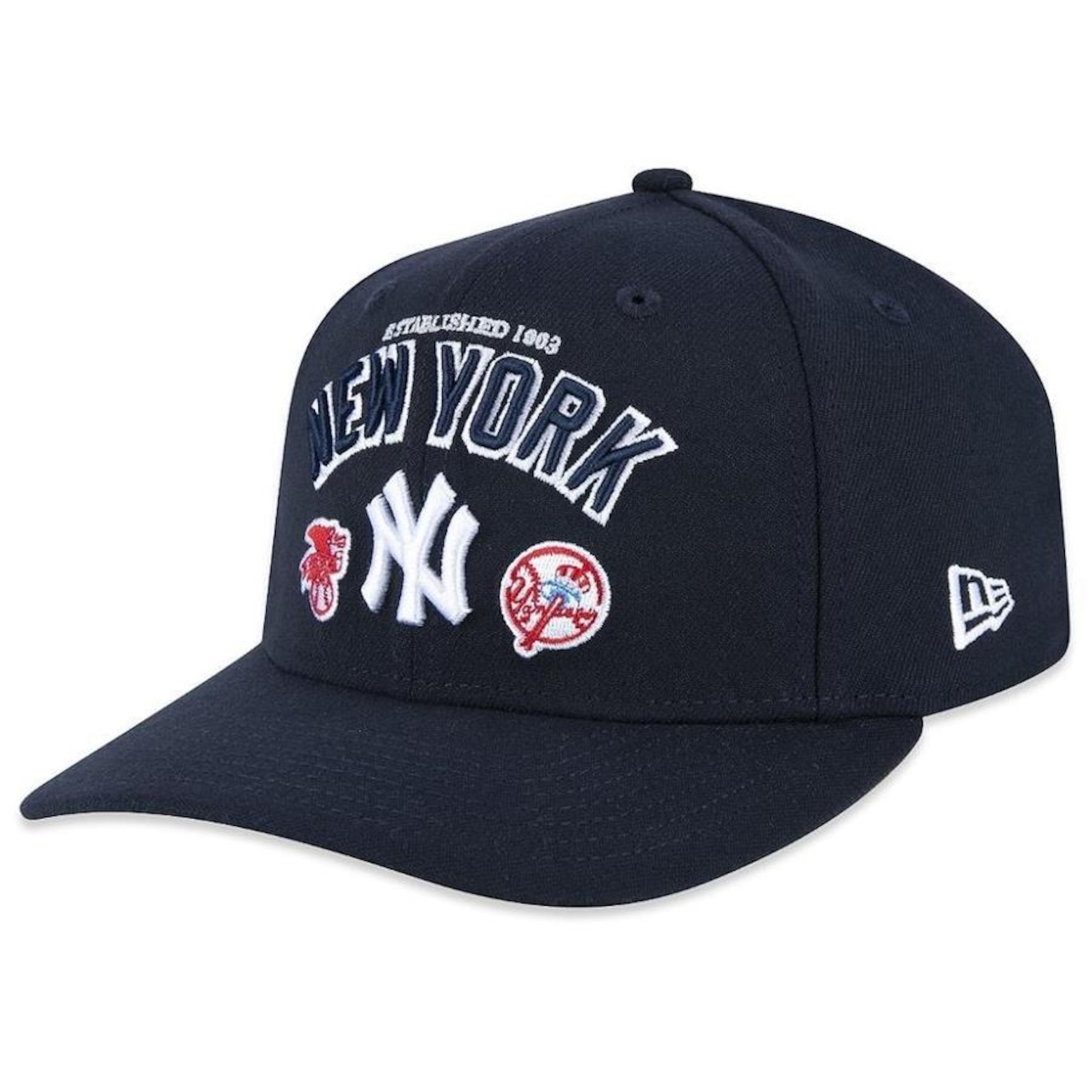 Boné Aba Curva New Era 950 New York Yankees Sport Stretch - Snapback - Adulto - Foto 1