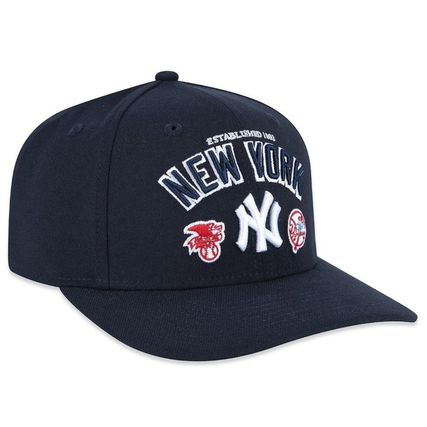 Boné Aba Curva New Era 950 New York Yankees Sport Stretch - Snapback - Adulto - Foto 4