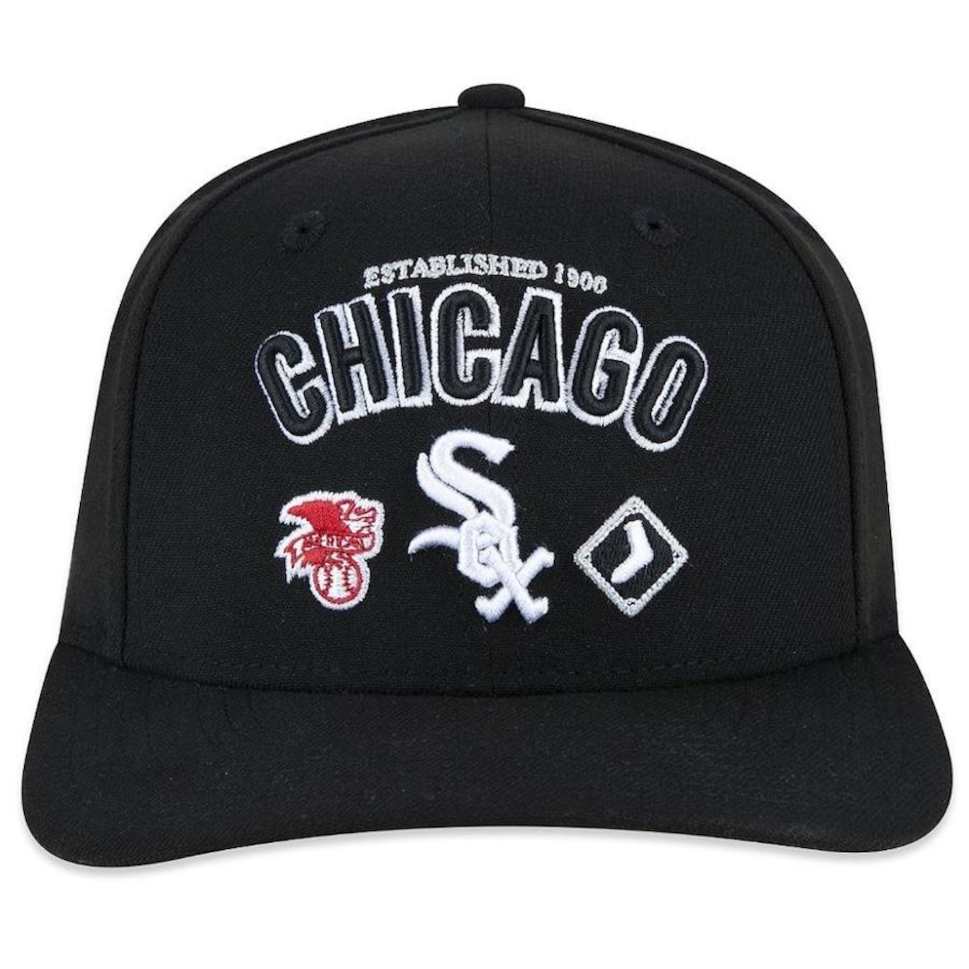 Boné Aba Curva New Era 950 Chicago White Sox Sport Stretch - Snapback - Adulto - Foto 3