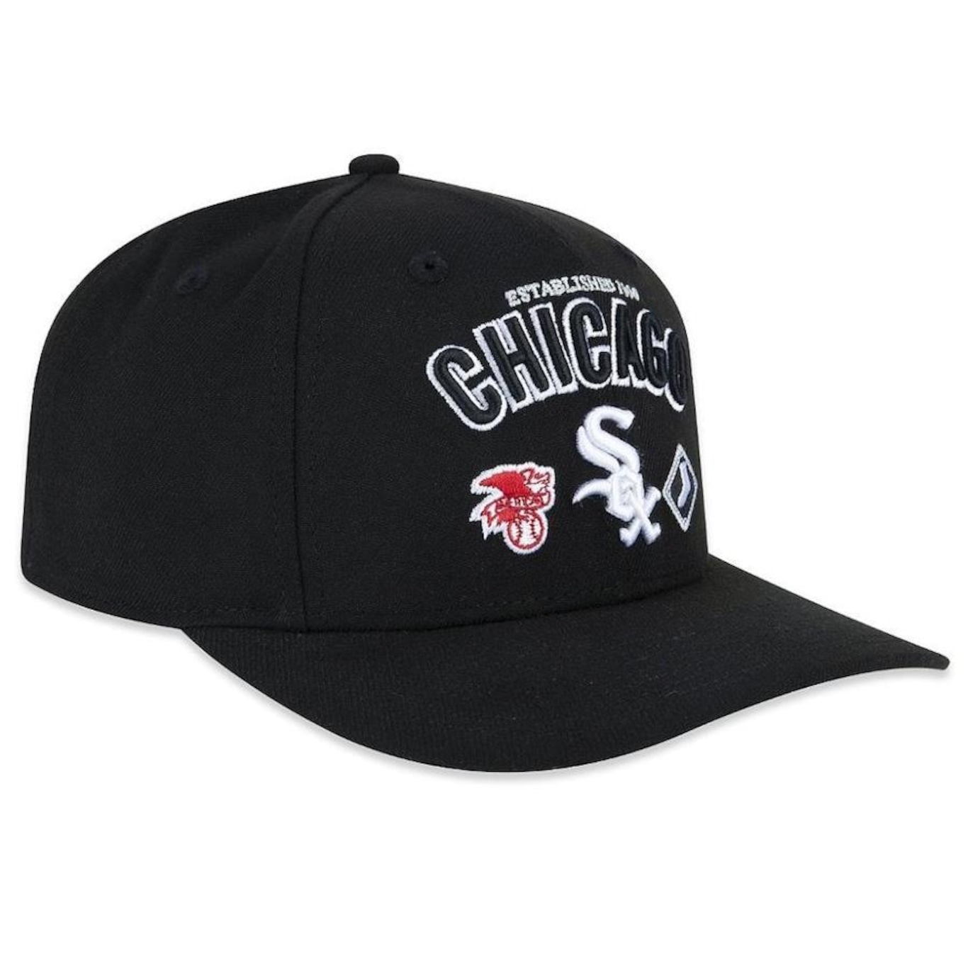 Boné Aba Curva New Era 950 Chicago White Sox Sport Stretch - Snapback - Adulto - Foto 4