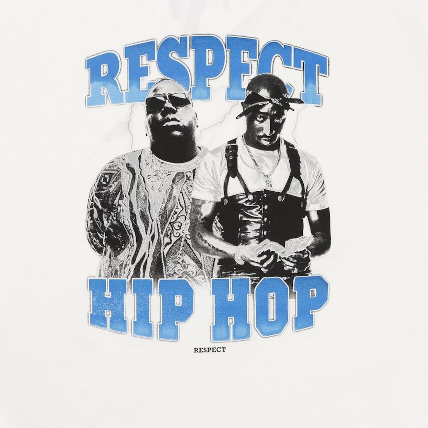 Camiseta Respect Vintage 2Pac And Notorius Oversized - Masculina - Foto 4