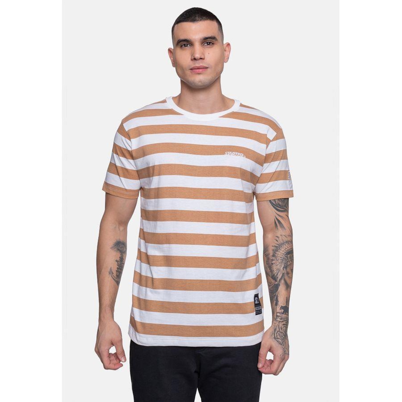 Camiseta Starter Bipack Strip - Masculina - Foto 4