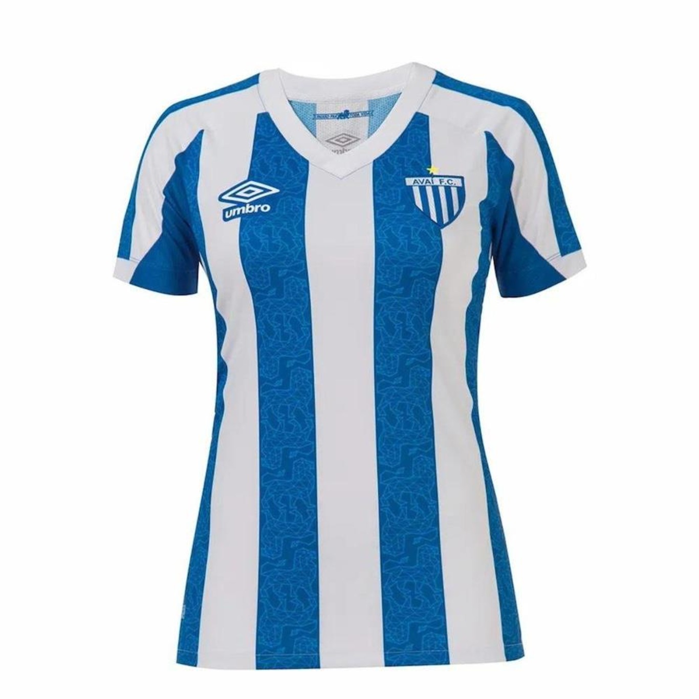 Camisa do Avai I 2022 Umbro Home Listrada - Feminina - Foto 1