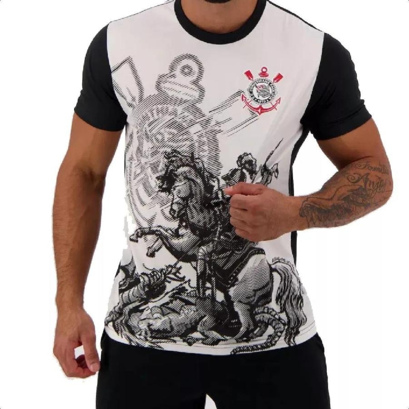 Camisa do Corinthians Spr Timão São Jorge - Masculina - Foto 1