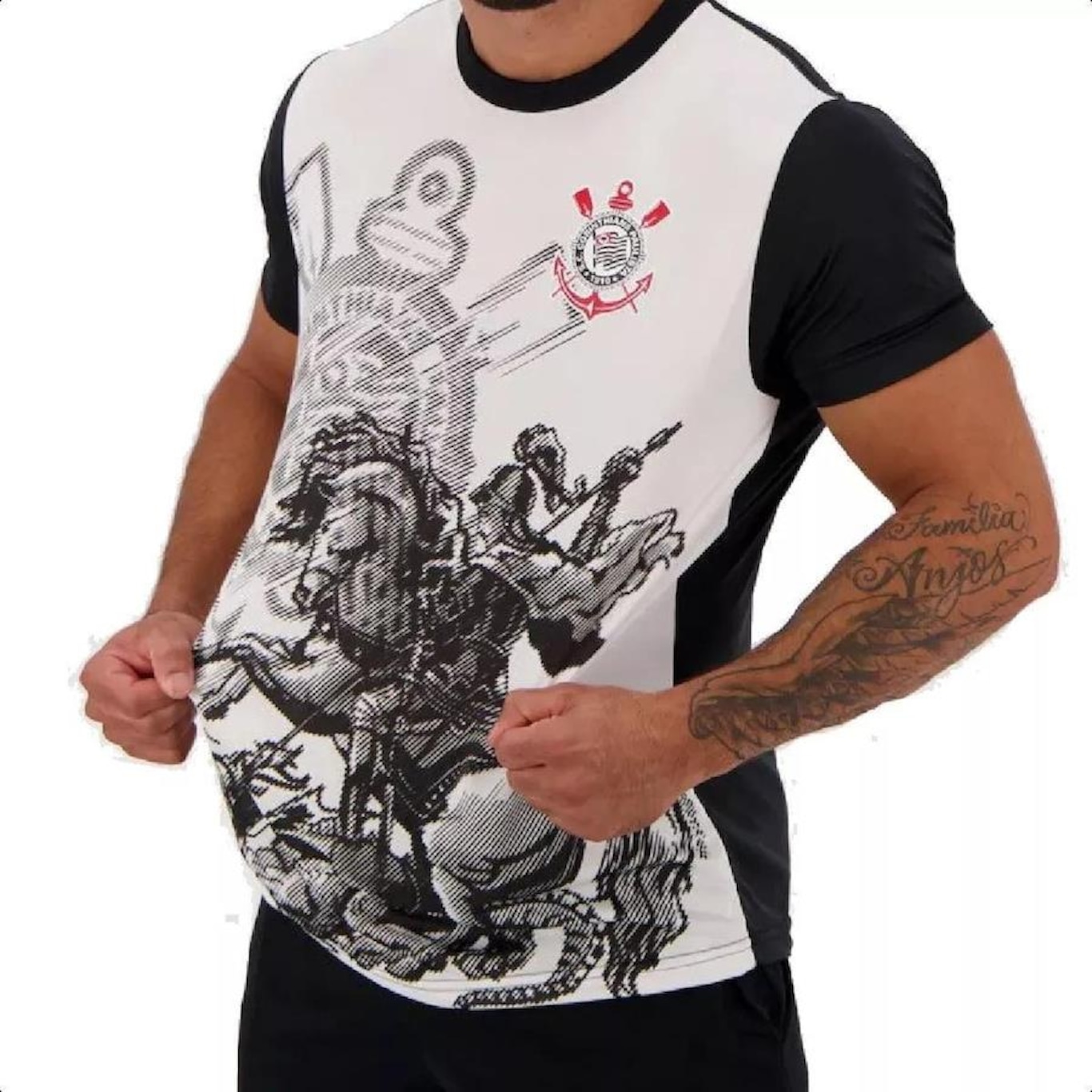 Camisa do Corinthians Spr Timão São Jorge - Masculina - Foto 2