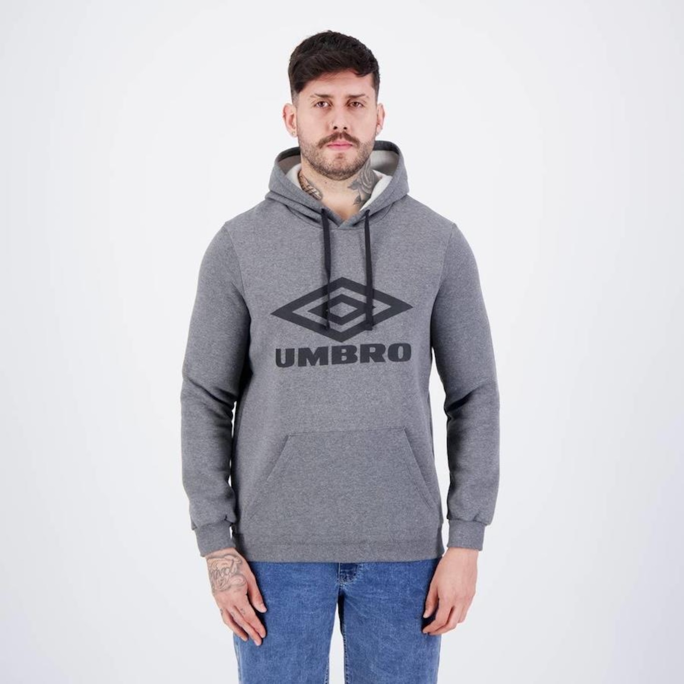 Blusão de Moletom com Capuz Umbro Essential - Masculino - Foto 1