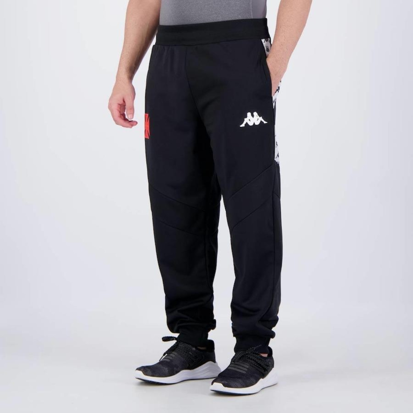 Calça do Vasco 2023 Kappa Concentração Hino - Masculina - Foto 3