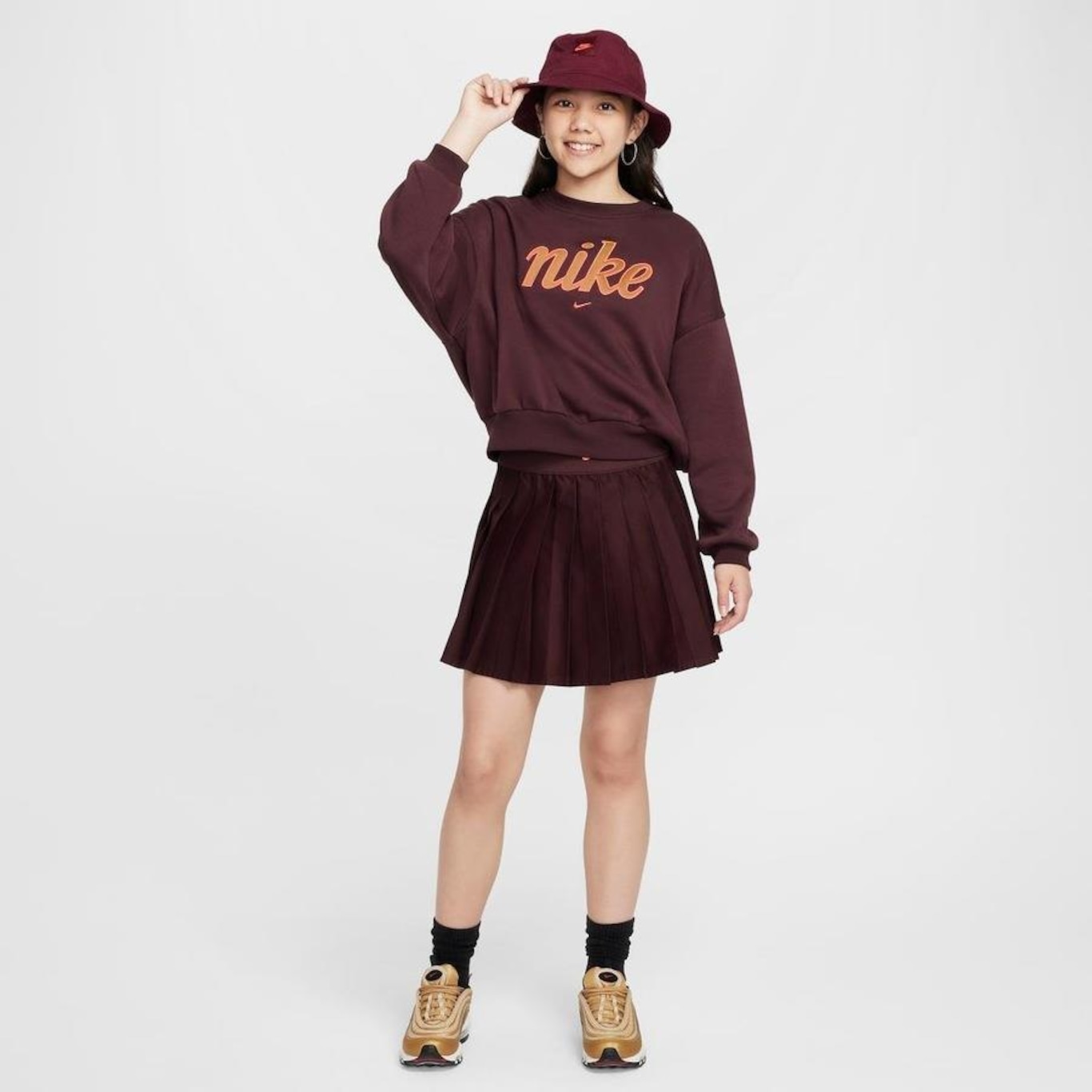 Blusão sem Capuz Nike Sportswear Club - Infantil - Foto 4