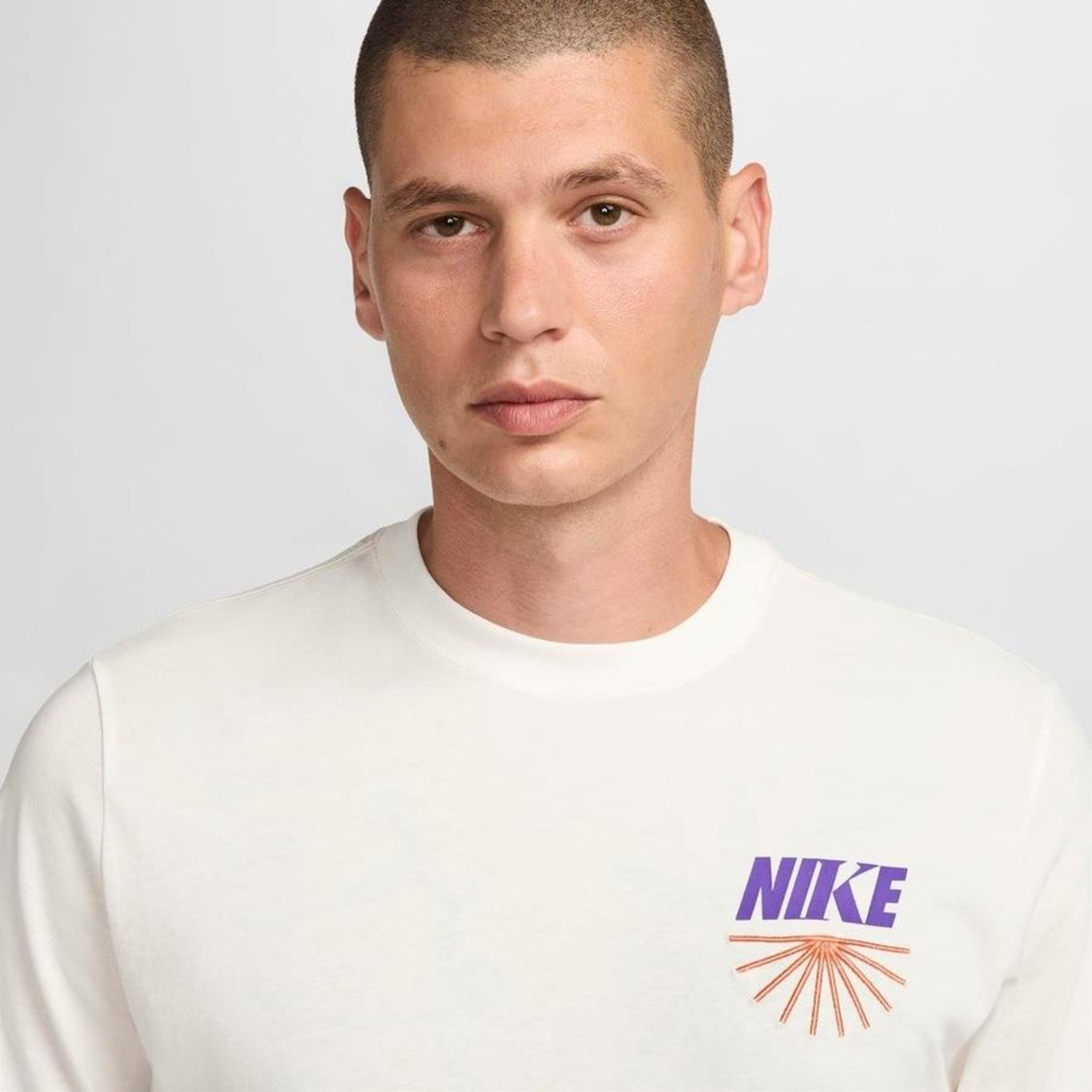 Camiseta Masculina Nike Manga Curta Sportswear Heritage Branding Open - Foto 3