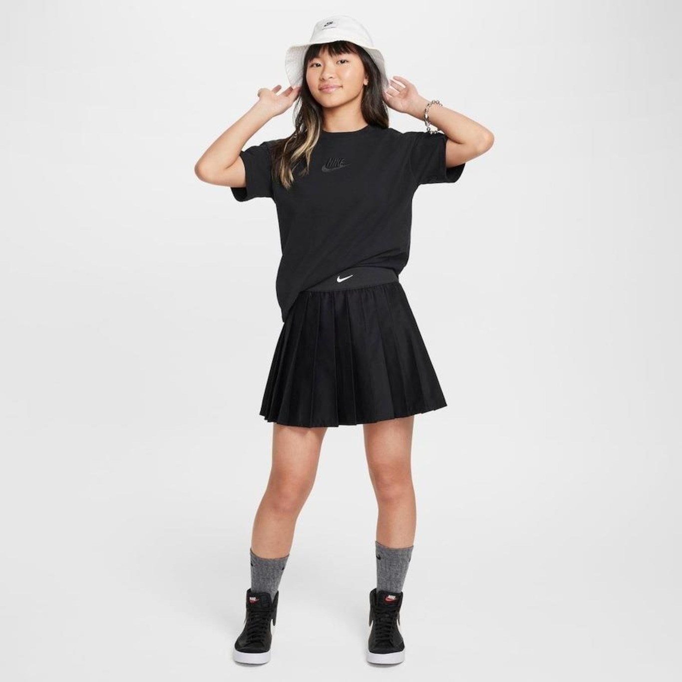 Saia Nike Sportswear Skirt - Infantil - Foto 4