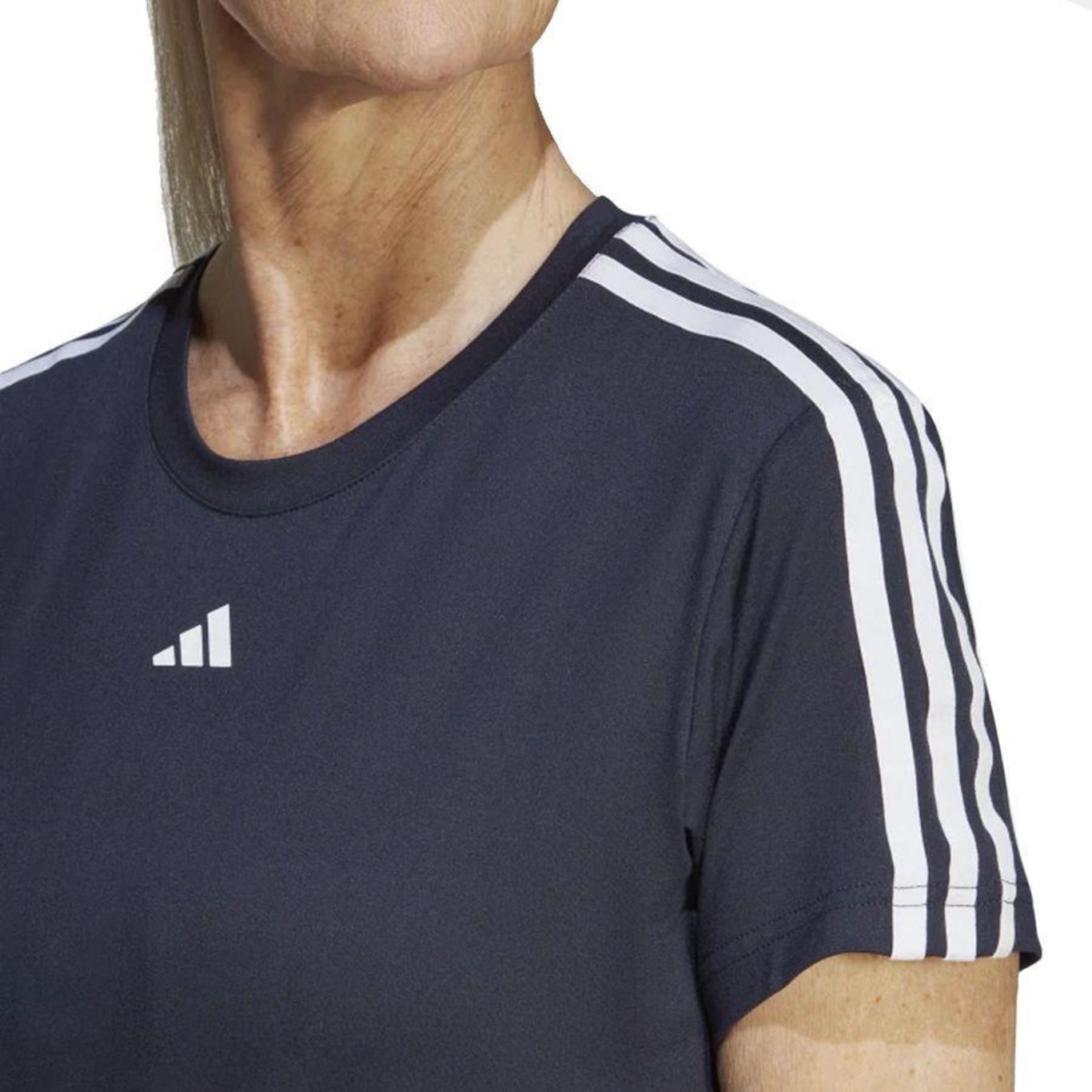 Camiseta adidas Aeroready Train Essentials 3 Listras - Feminina - Foto 3