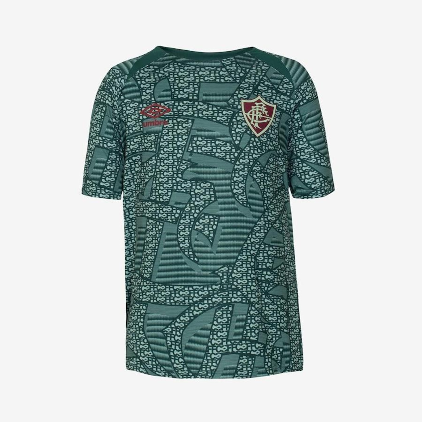 Camisa do Fluminense 2024 Umbro Aquecimento - Infantil - Foto 1