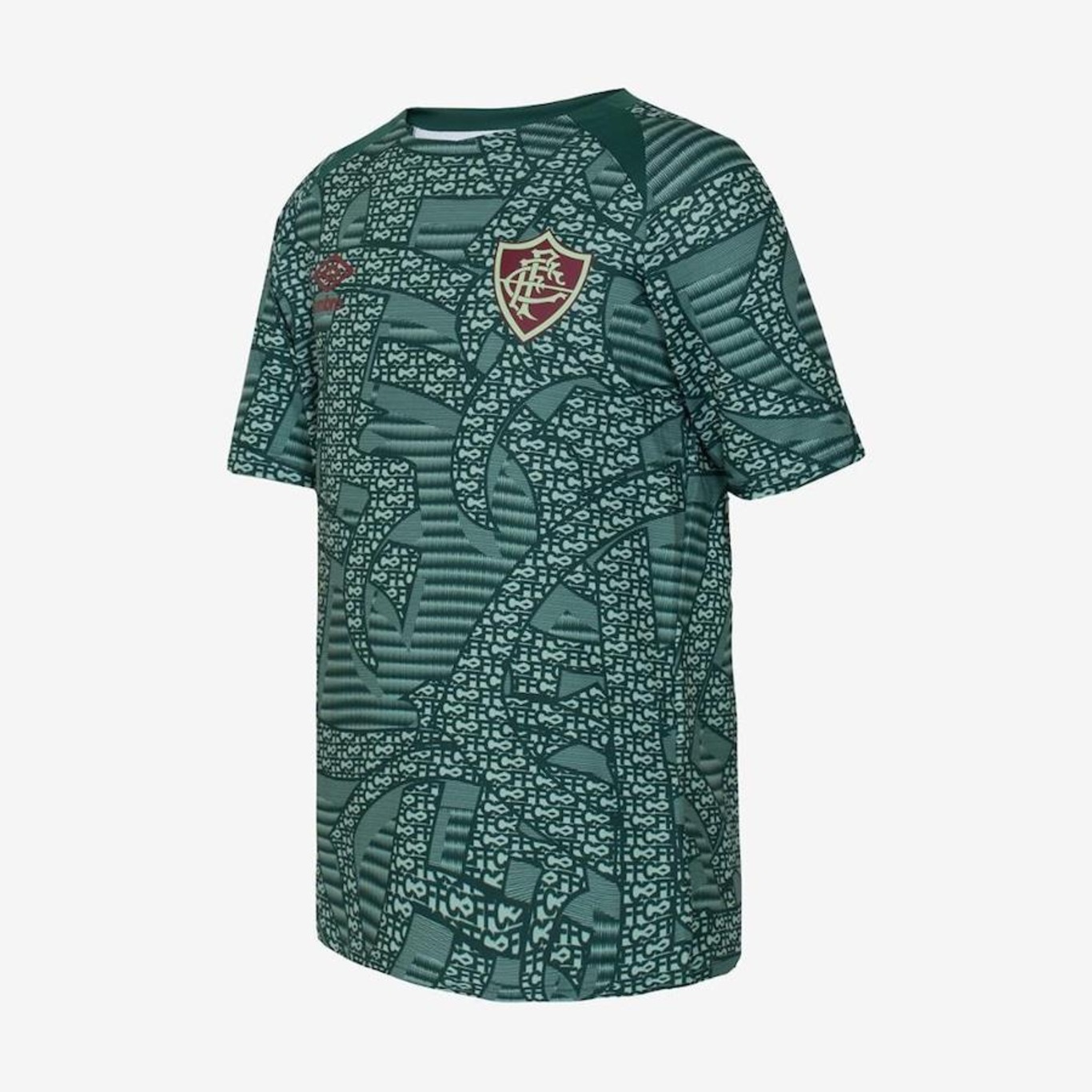 Camisa do Fluminense 2024 Umbro Aquecimento - Infantil - Foto 3