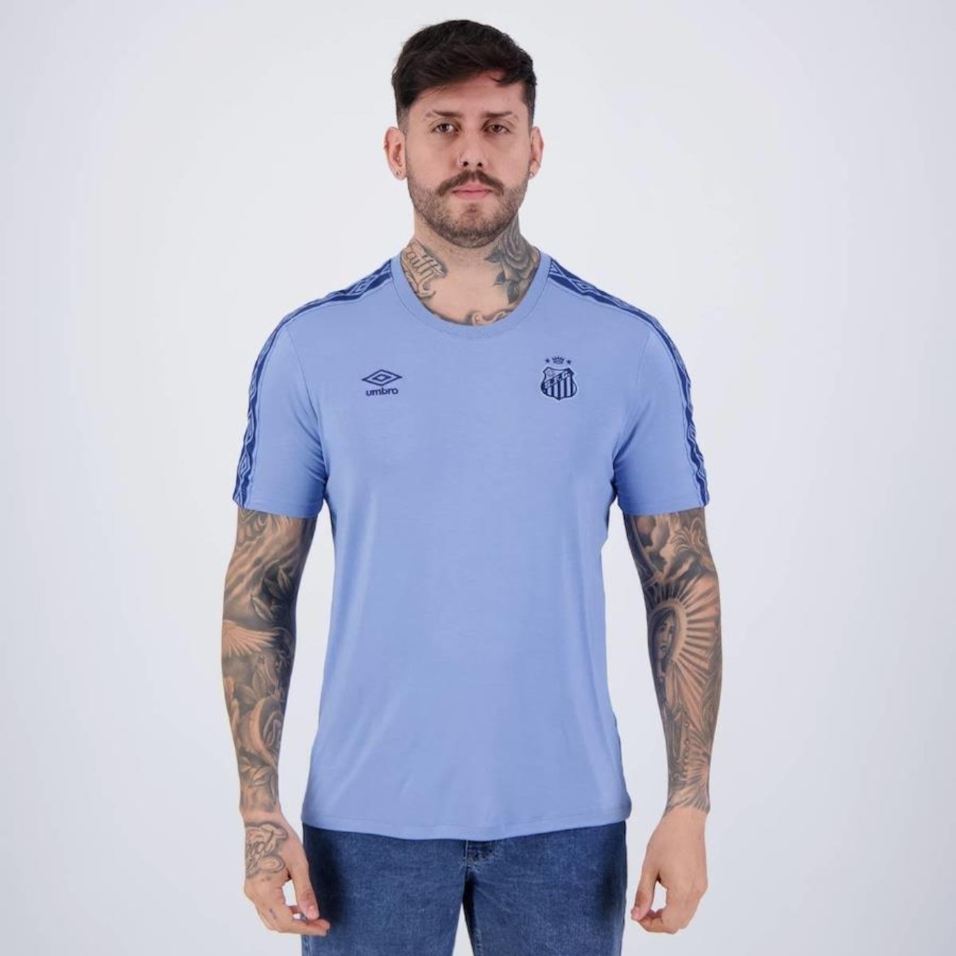 Camisa do Santos Umbro Concentração 2024 - Masculina - Foto 1