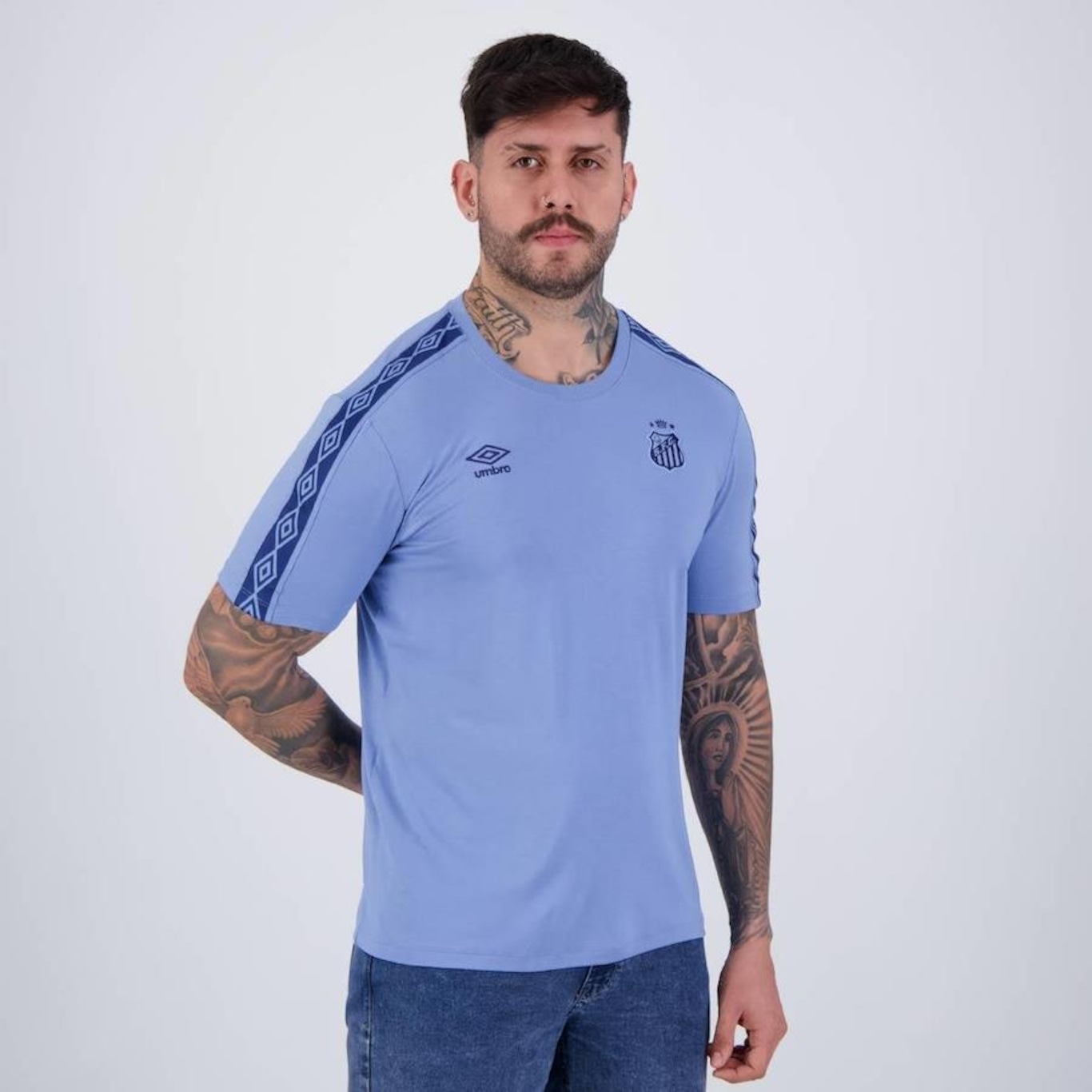 Camisa do Santos Umbro Concentração 2024 - Masculina - Foto 2