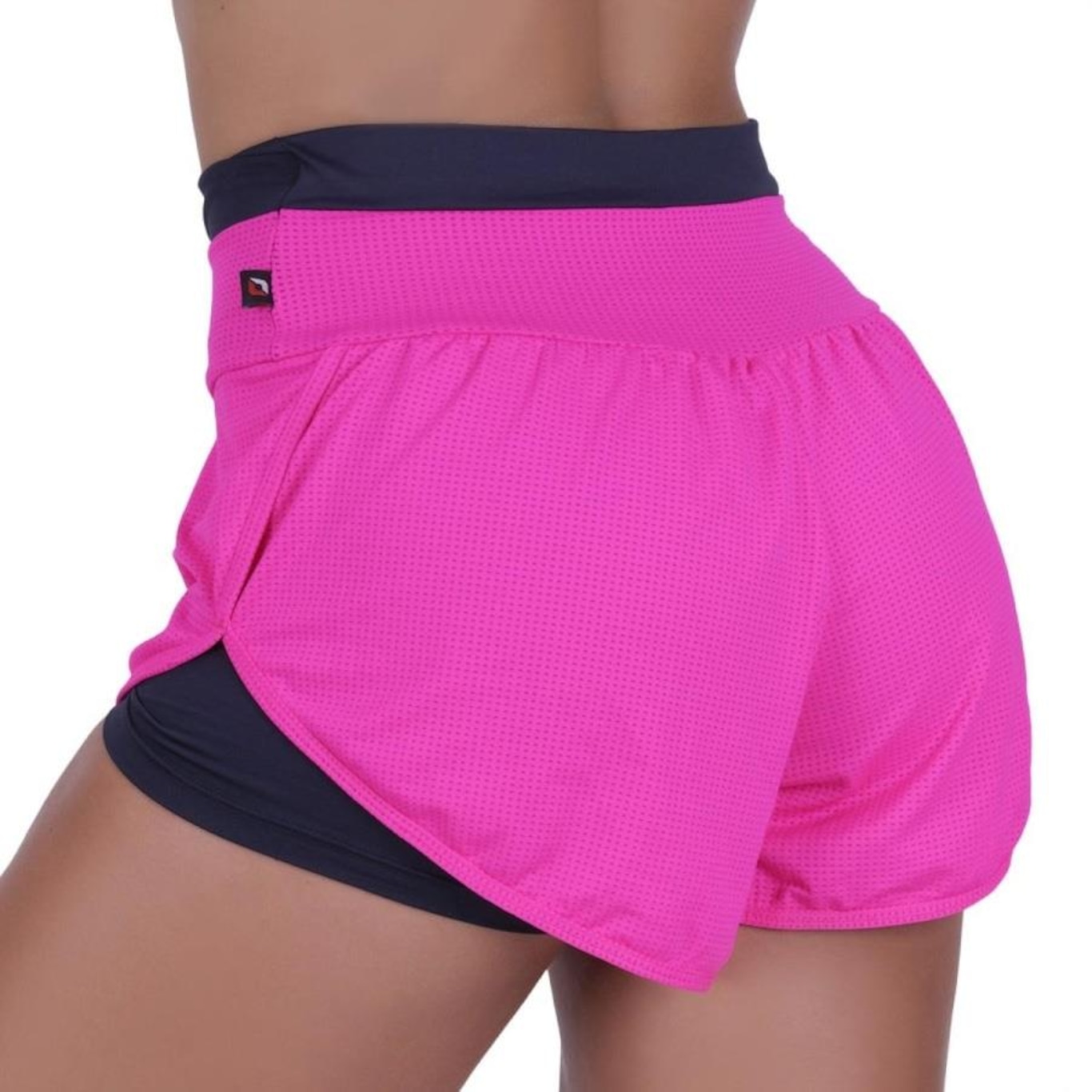 Shorts Orbis Fitness Feminino Soltinho com Short Interno - Foto 4