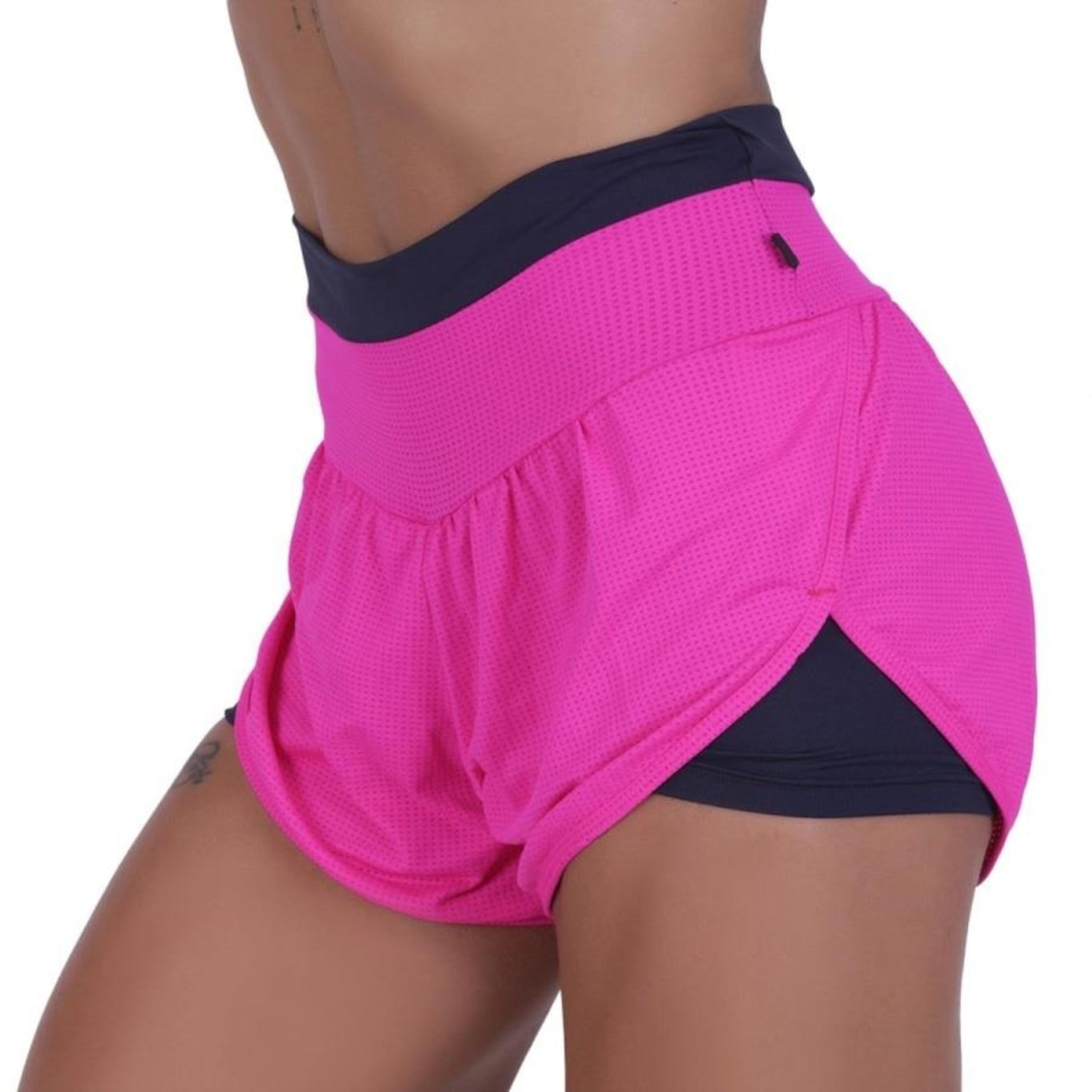 Shorts Orbis Fitness Feminino Soltinho com Short Interno - Foto 3