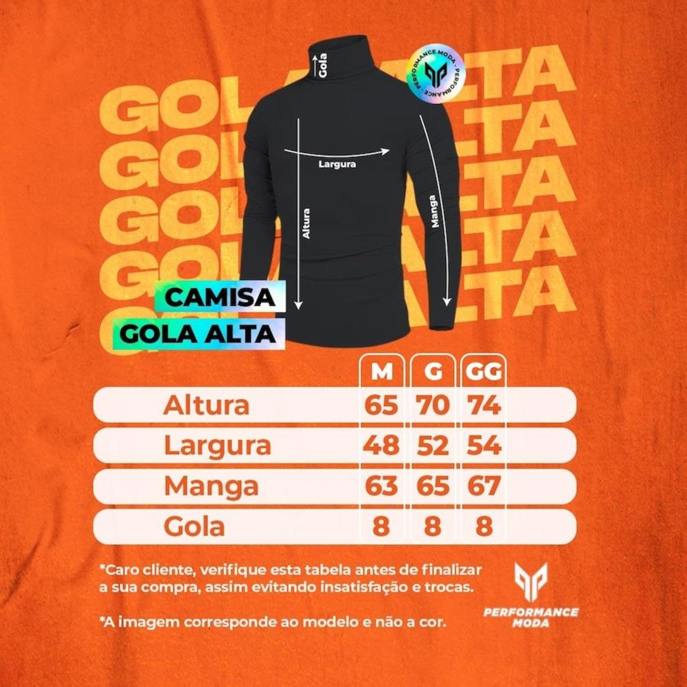 Camiseta Performance Wear Gola Alta Térmica Uv - 2 Unidades - Masculina - Foto 5