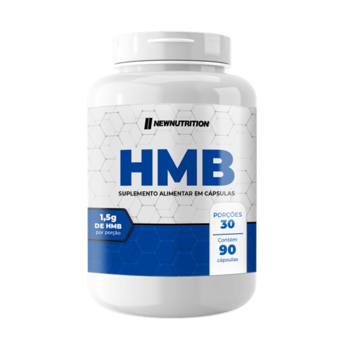 Hmb 1500Mg 90 Cápsulas (Hidroximetilbutirato) - Newnutrition - Foto 1