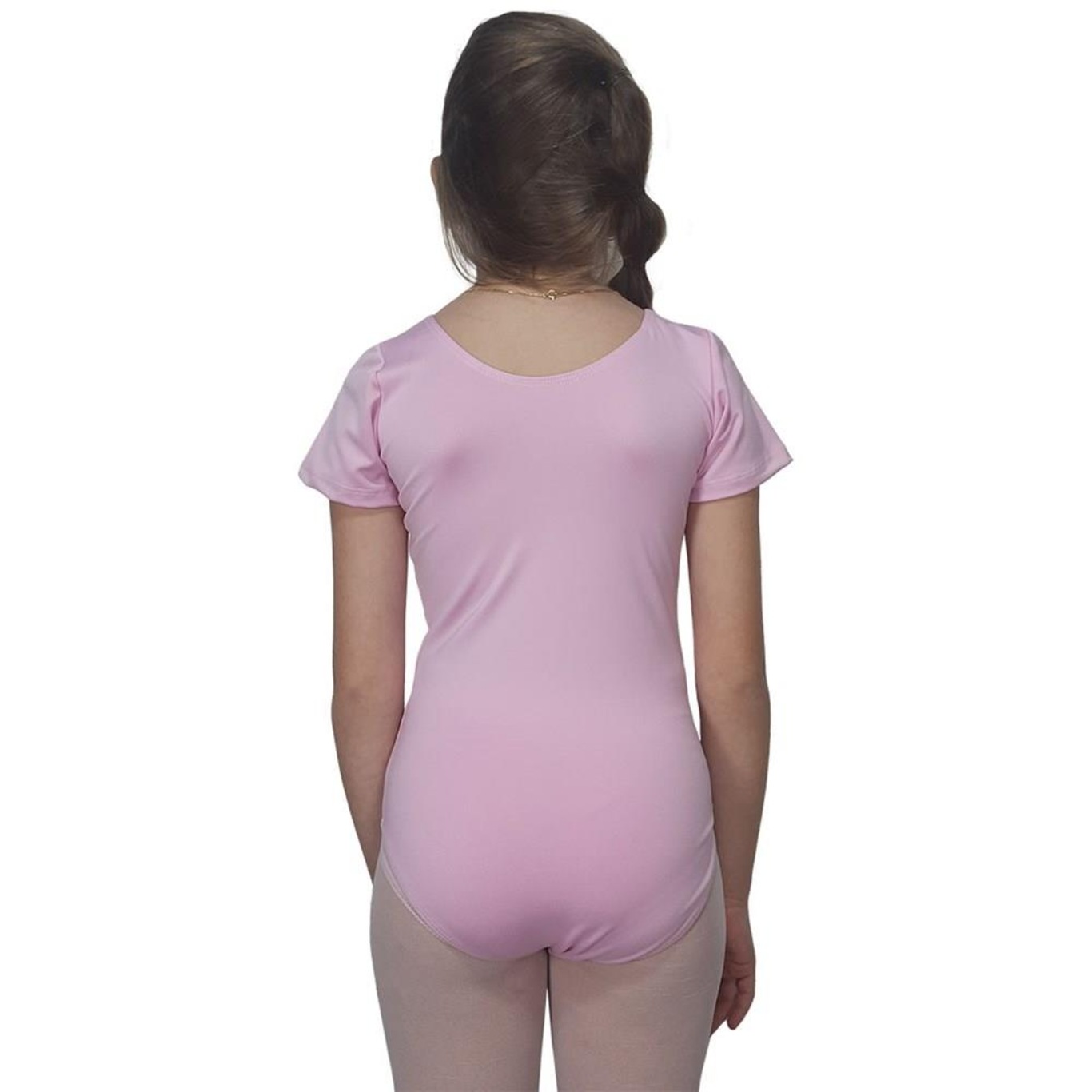 Collant Ballet Vya Fit Meia Manga Liso - Infantil - Foto 2