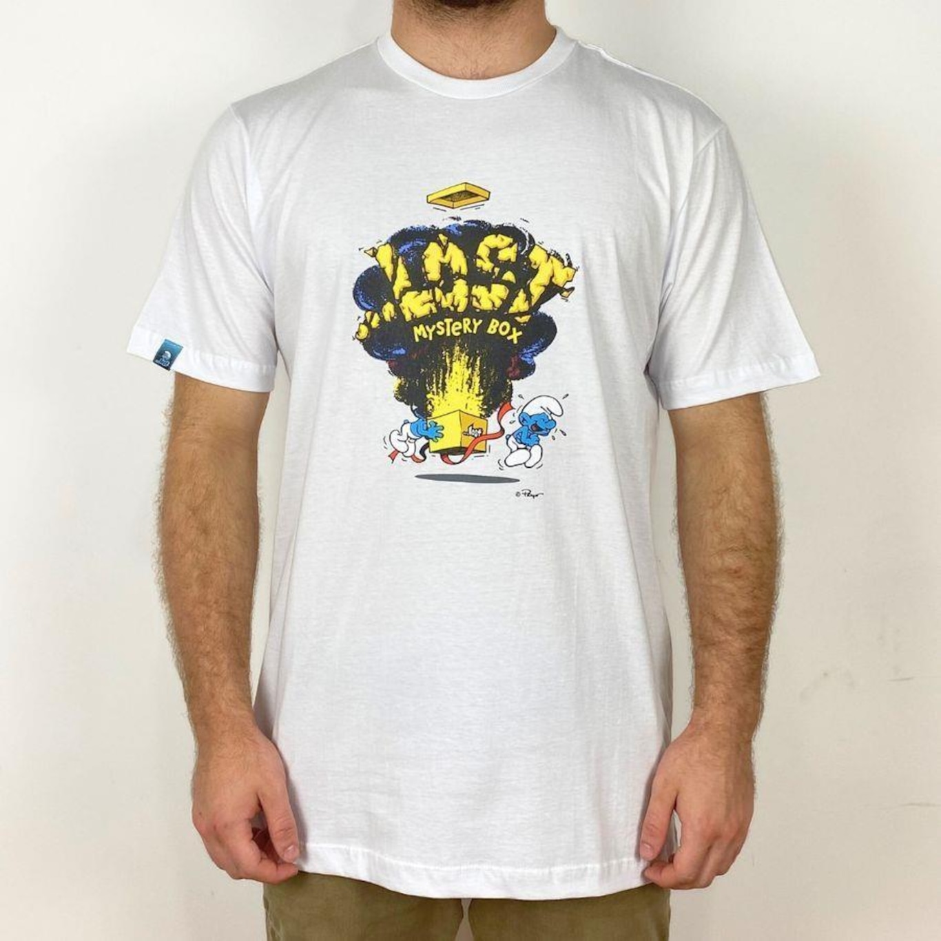 Camiseta Lost Smurfs Mistery Box - Masculina - Foto 1