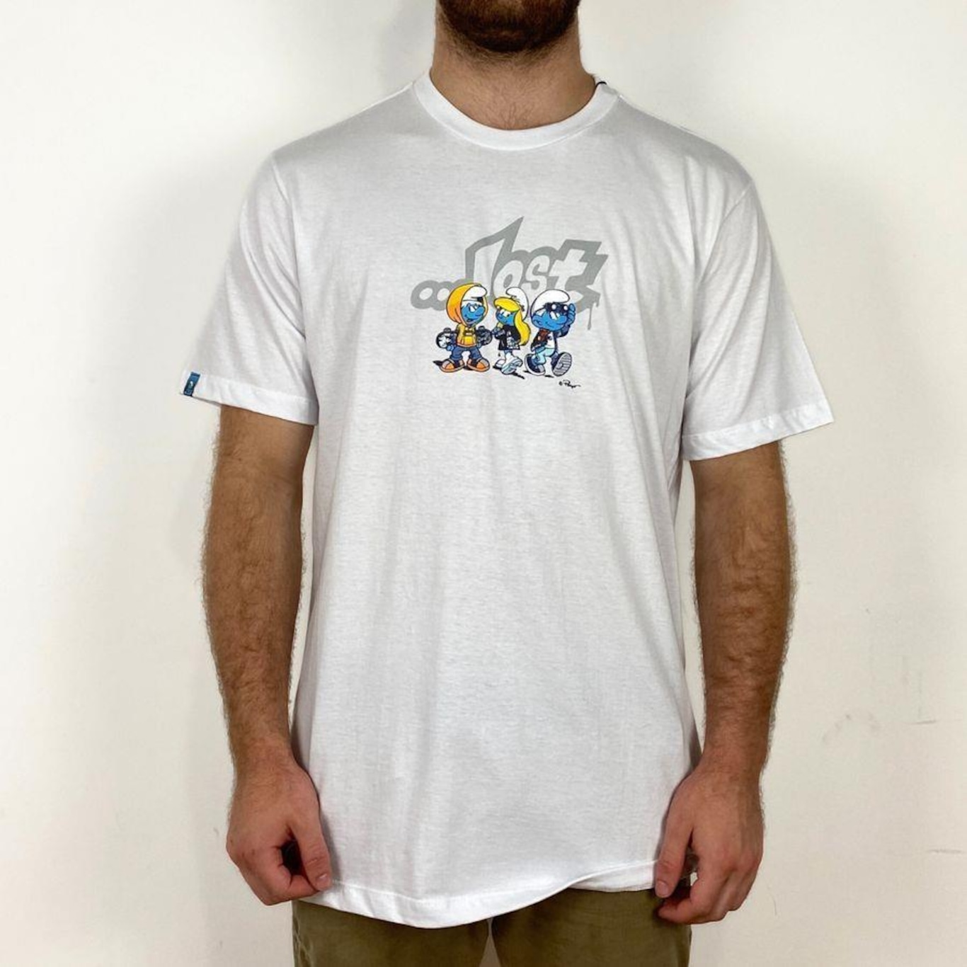 Camiseta Lost Smurfs Crias - Masculina - Foto 1