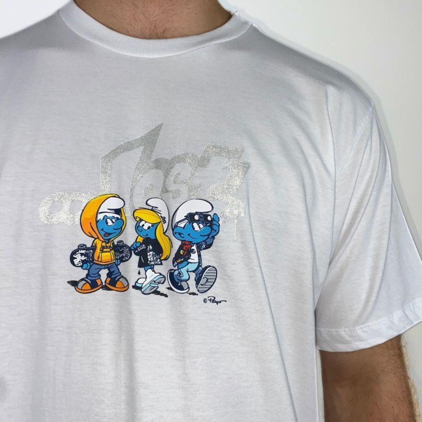 Camiseta Lost Smurfs Crias - Masculina - Foto 2