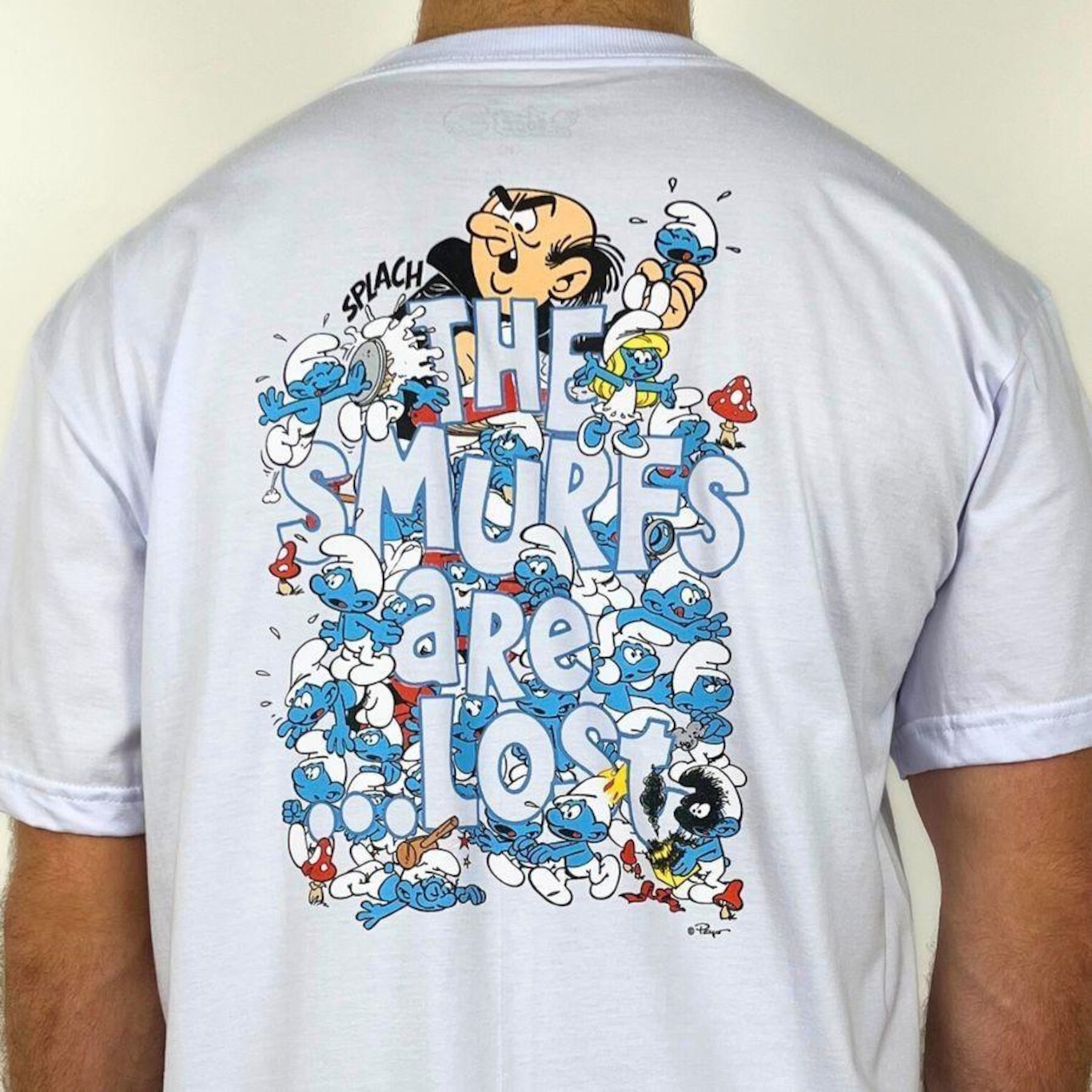 Camiseta Lost Box Fit The Smurfs Are Lost - Masculina - Foto 4