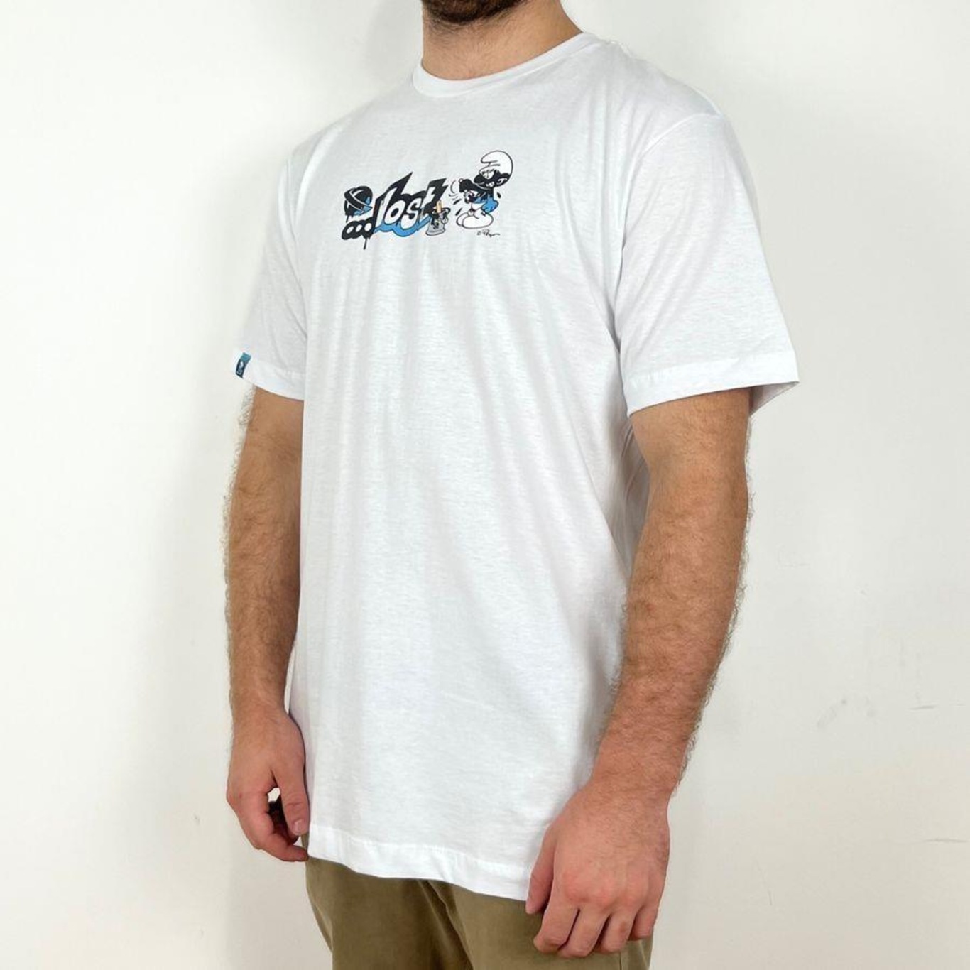 Camiseta Lost Smurfs Inked - Masculina - Foto 3