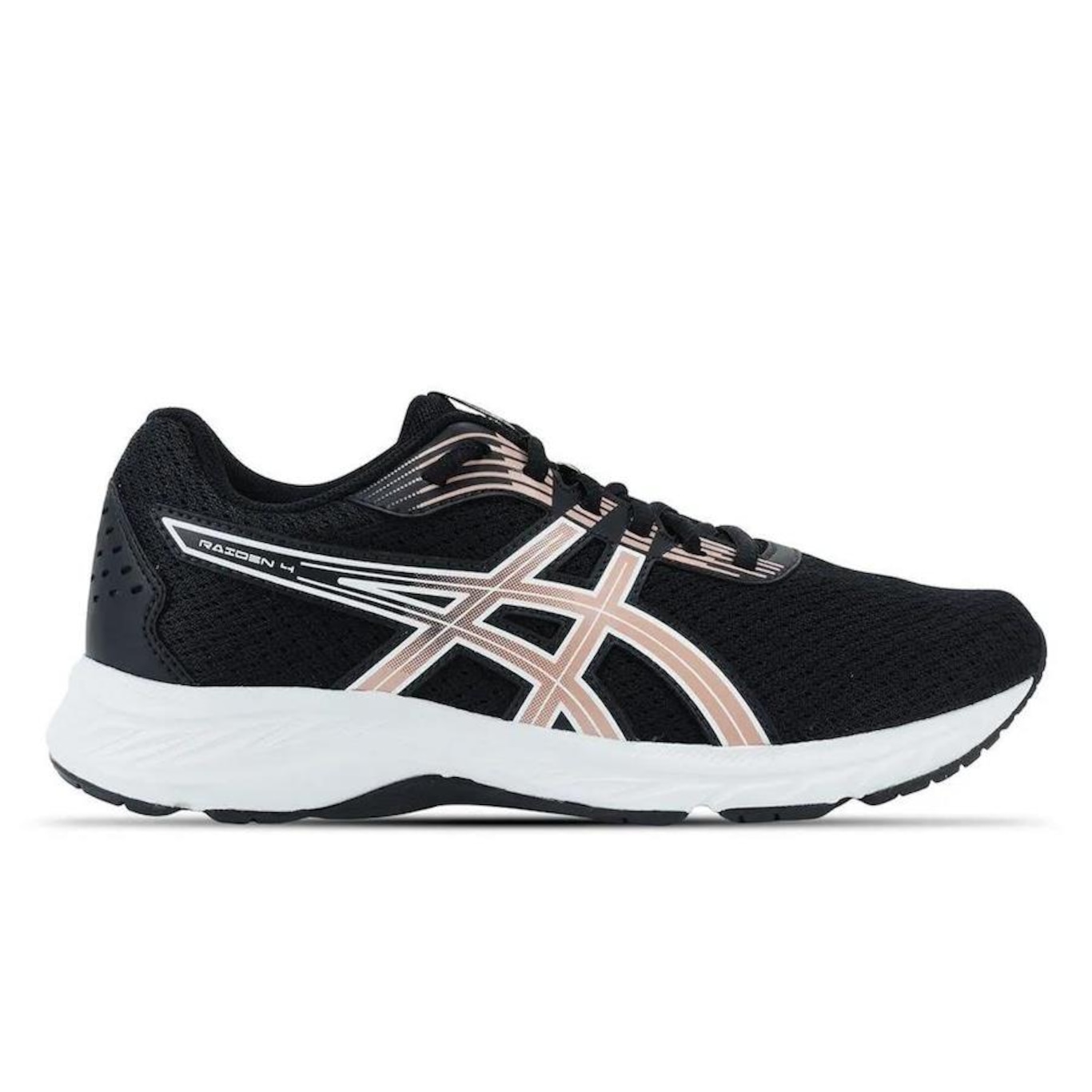 Tênis Asics Raiden 4 Black Rose Gold - Feminino - Foto 1