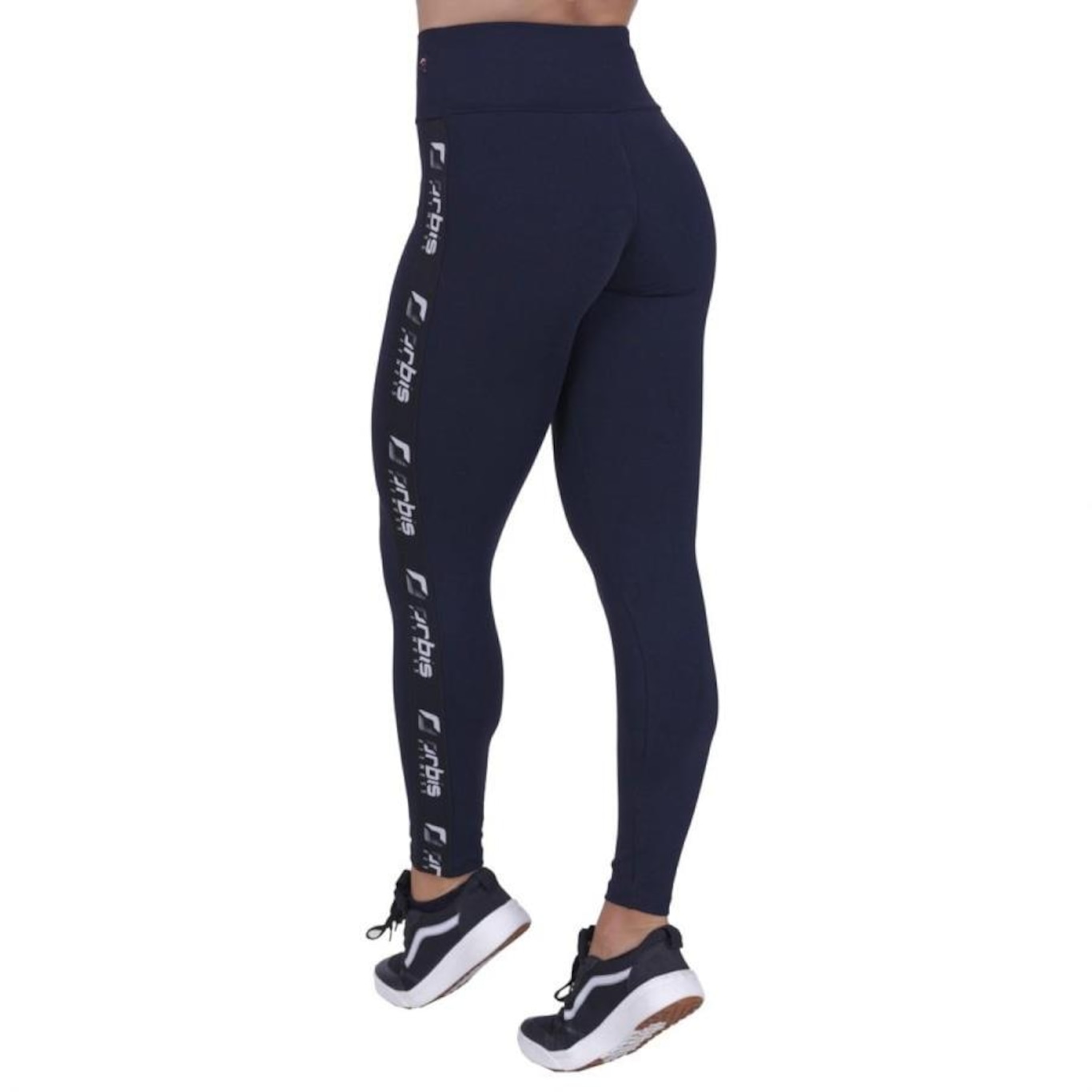 Calça Legging Orbis Fitness Supplex Poliamida Detalhe Lateral - Feminina - Foto 3